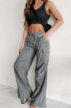 StretchFit Feeling Connected Cargo Pants (Grey)
