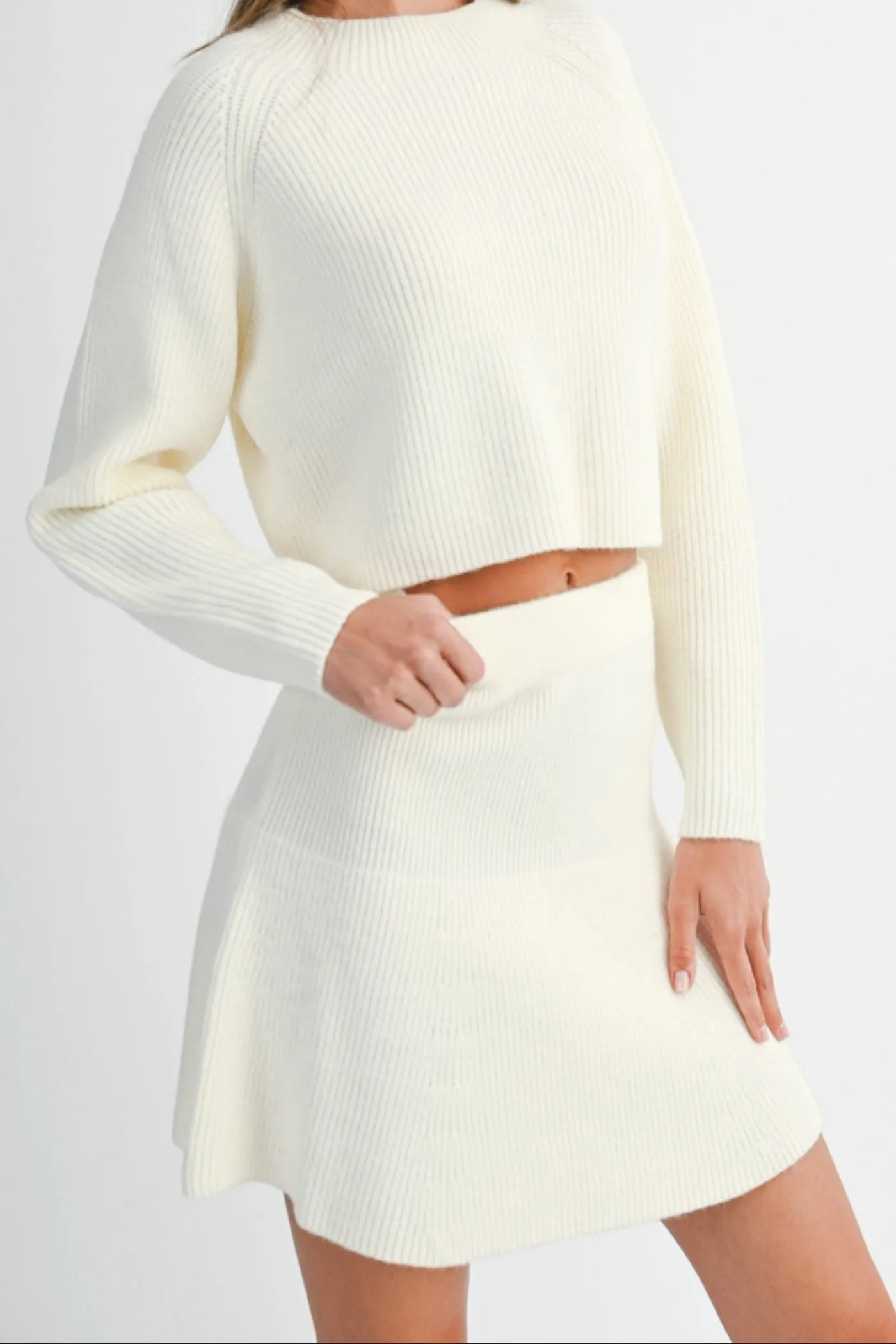 Plant Based Material MAGNOLIA SWEATER KNIT SKIRT