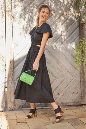 Majorca Cutout Sandal - Black