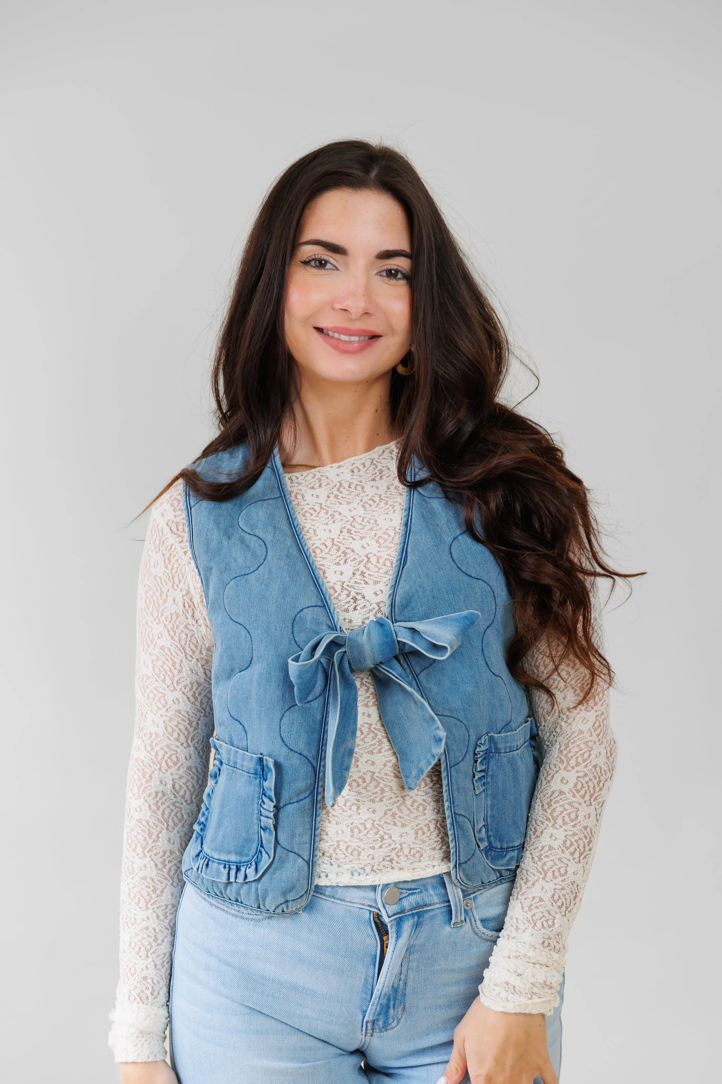 MARGOT DENIM VEST SubtleTexture