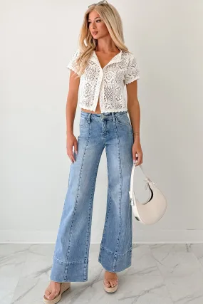 Mariana Flared Tummy Control Risen Jeans (Medium) Durable Minimalist Style Party Look