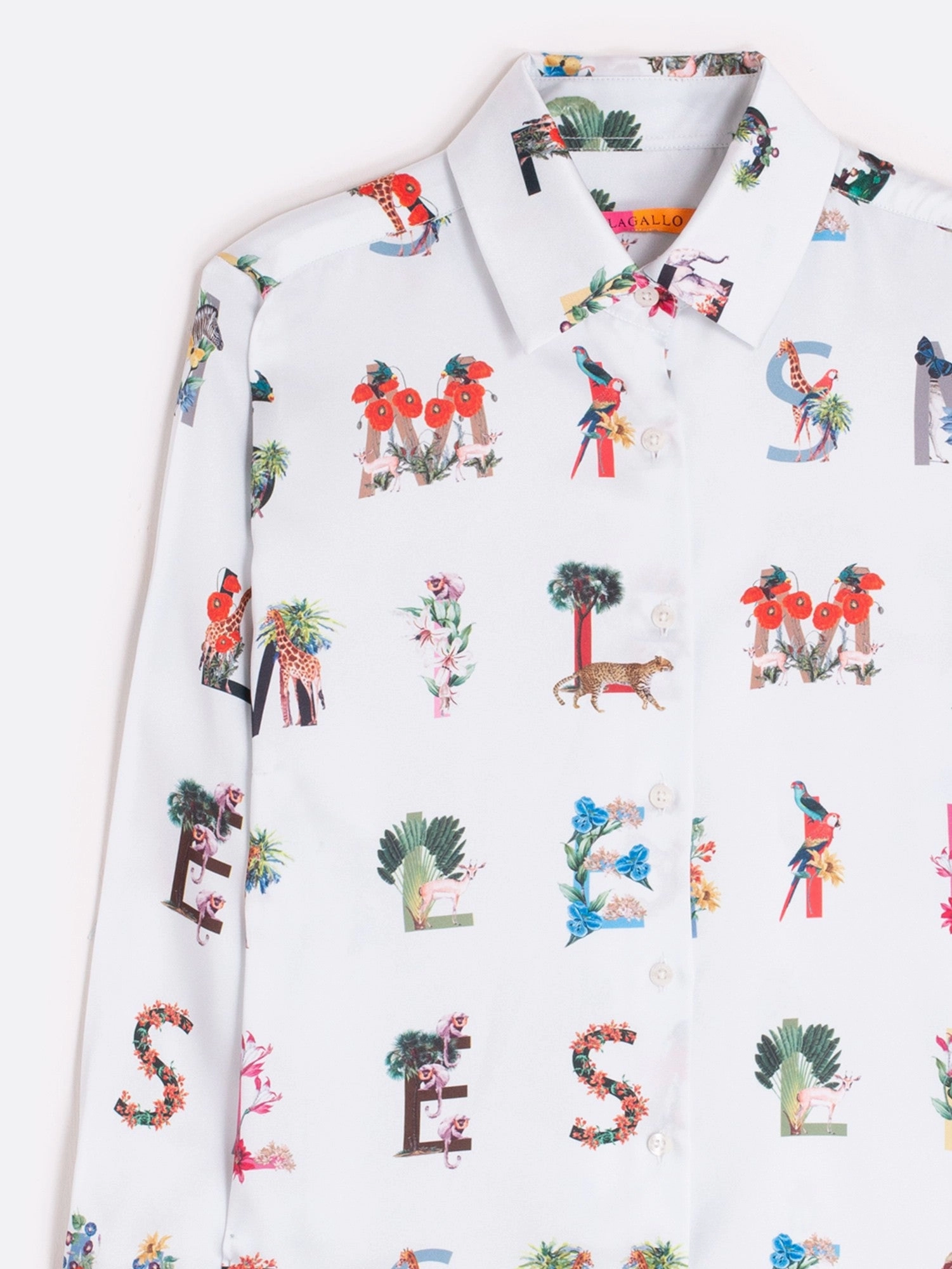 Sporty Cardigan RecycledPolyesterBlend Mariela Smile Shirt in White