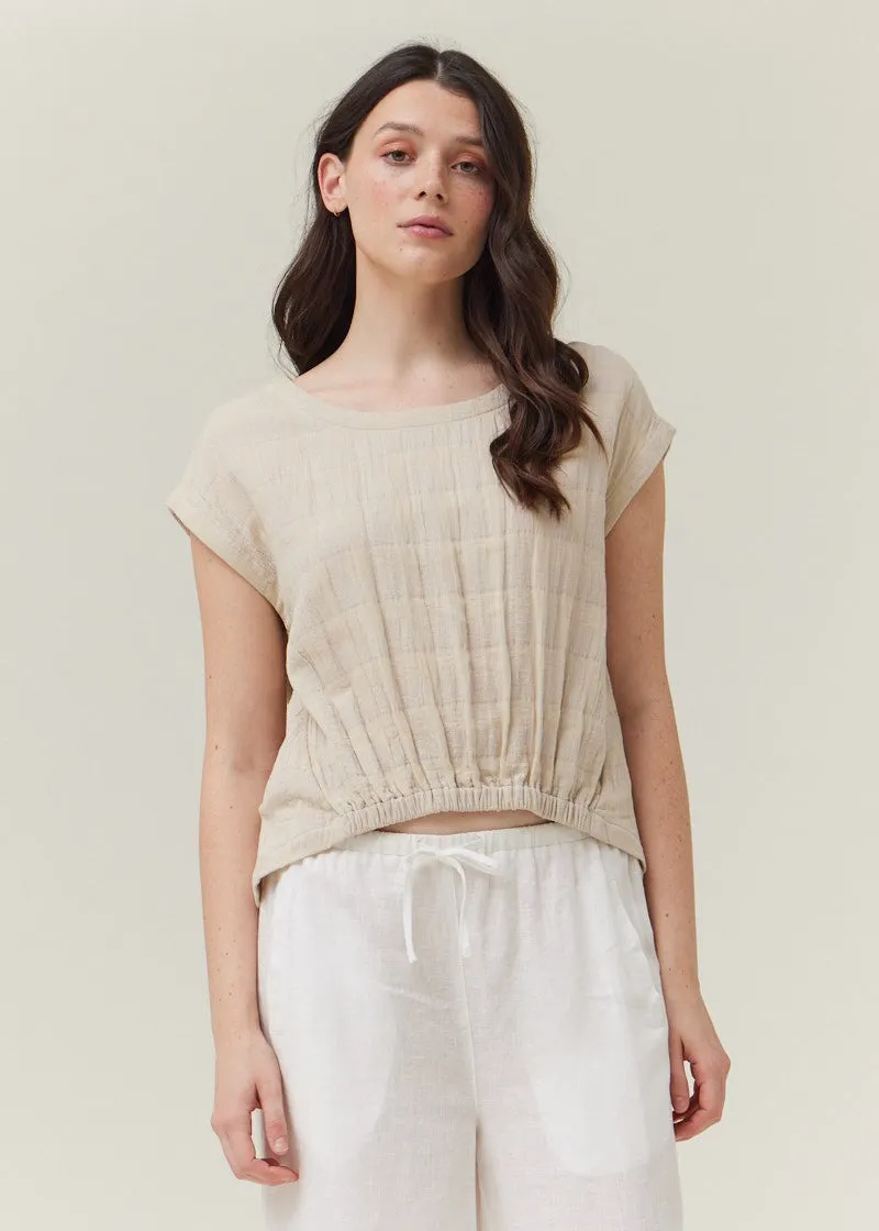 Winter Fashion MEGAN GINGHAM GAUZE BLOUSE