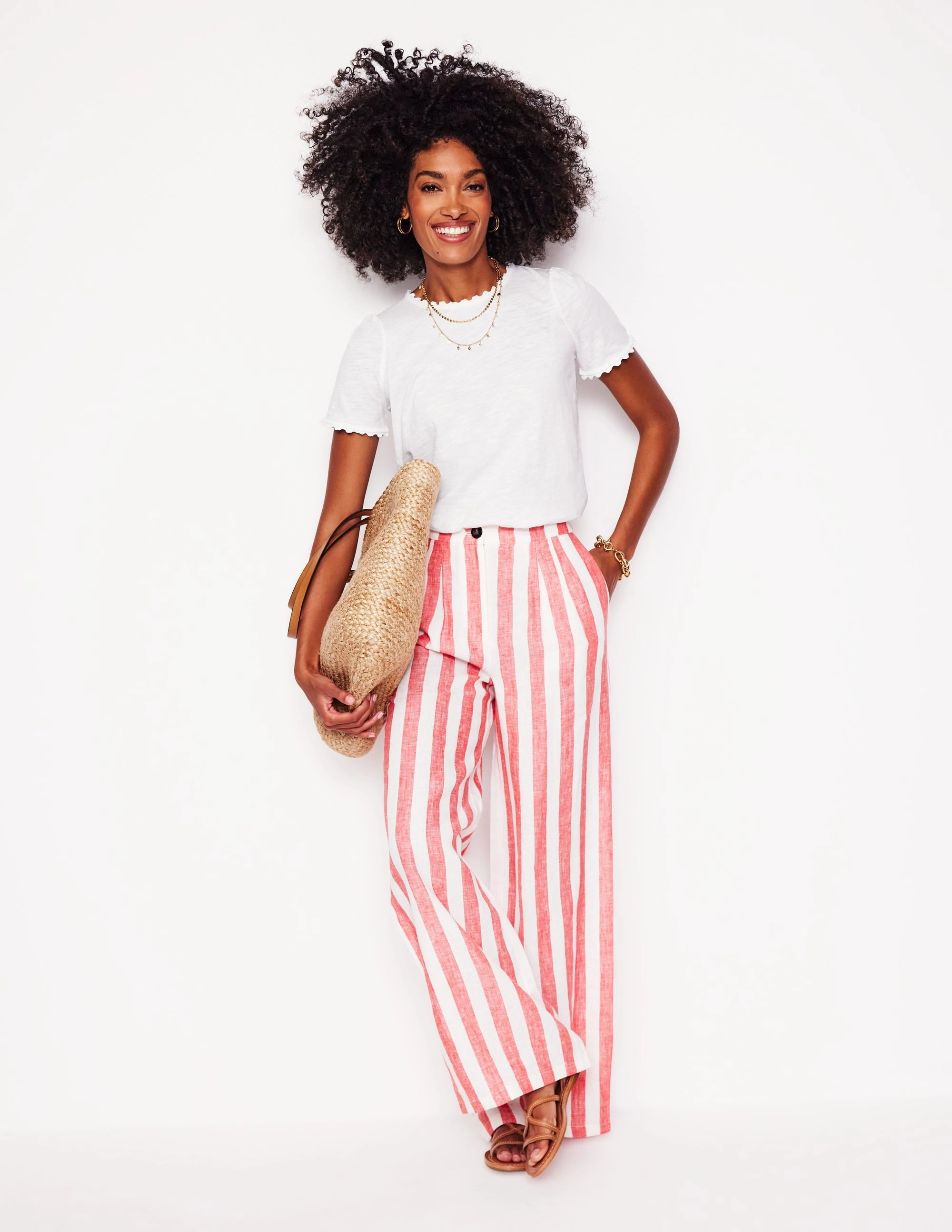 Breathable Lining NonIrritatingEdges Ali Ricrac T-shirt-White