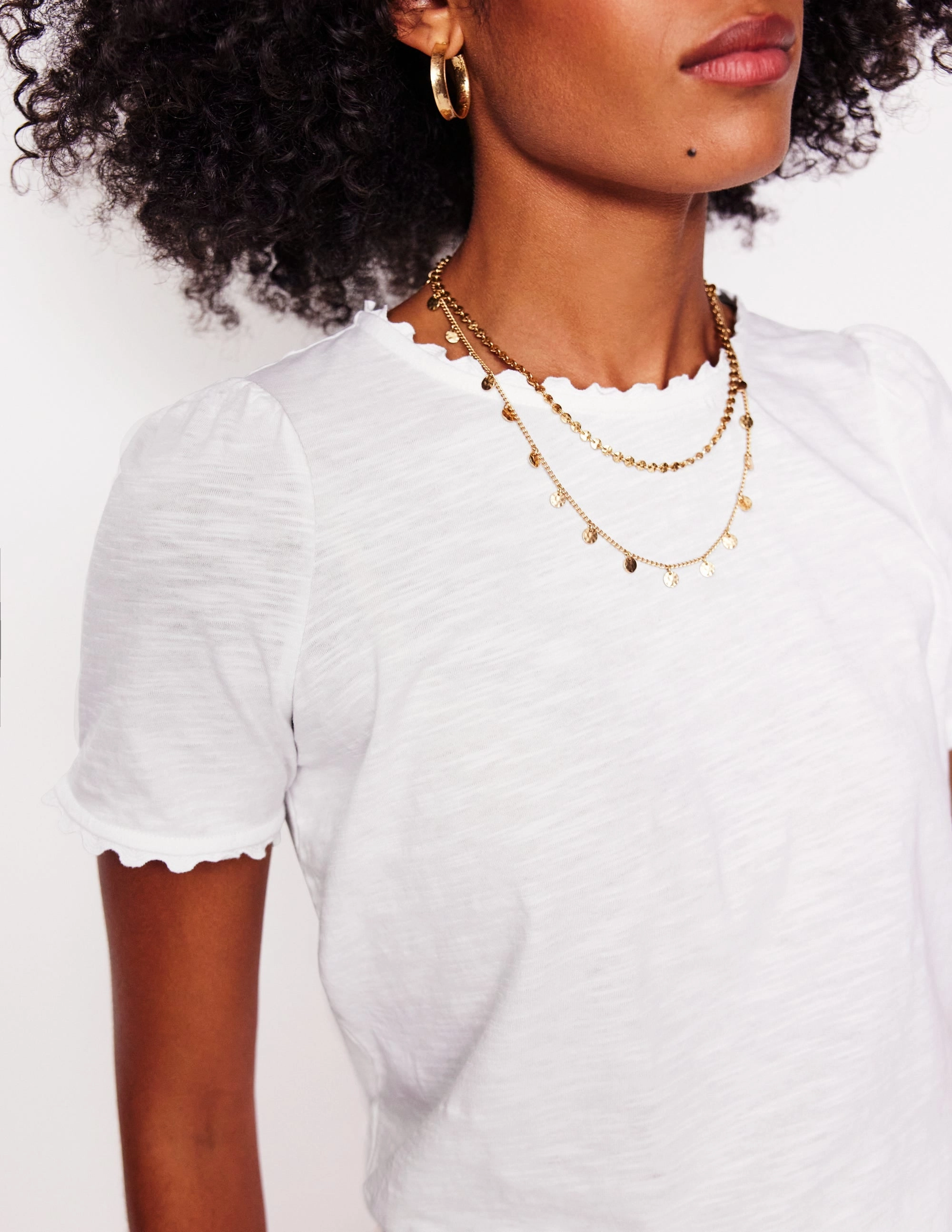 Airflow Optimized Weave OdorResistantTechnology Ali Ricrac T-shirt-White