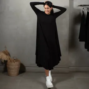 Urban Energy Work Vibes Midi Maxi Dress | Black