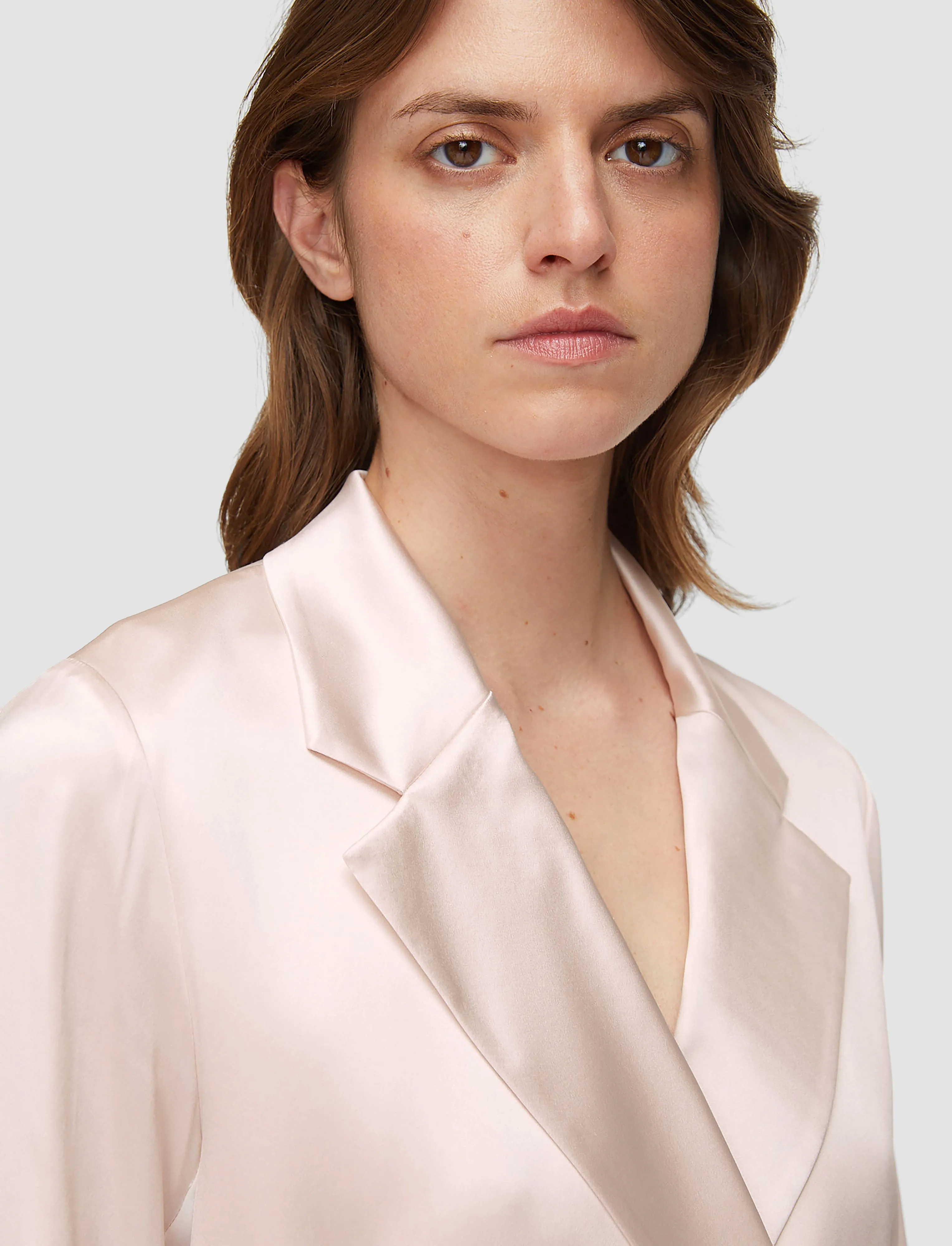 Shawl Windproof Outer Layer Joubert Silk Satin Jacket