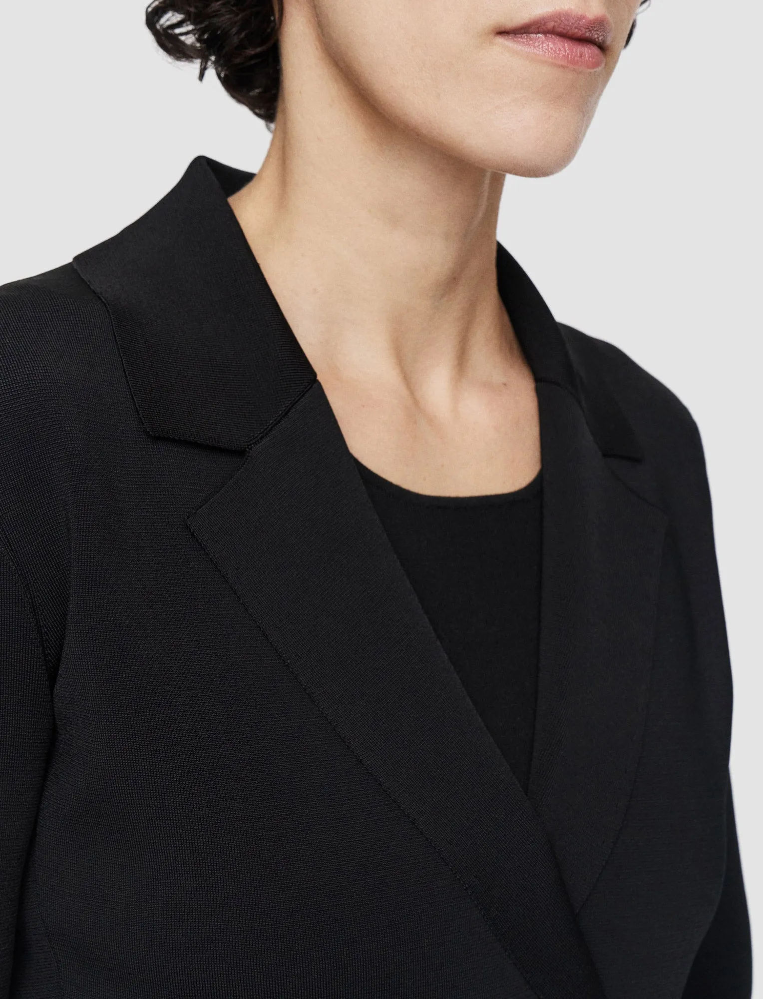 Quick Layer Subtle Texture Milano Knit Stretch Jacket