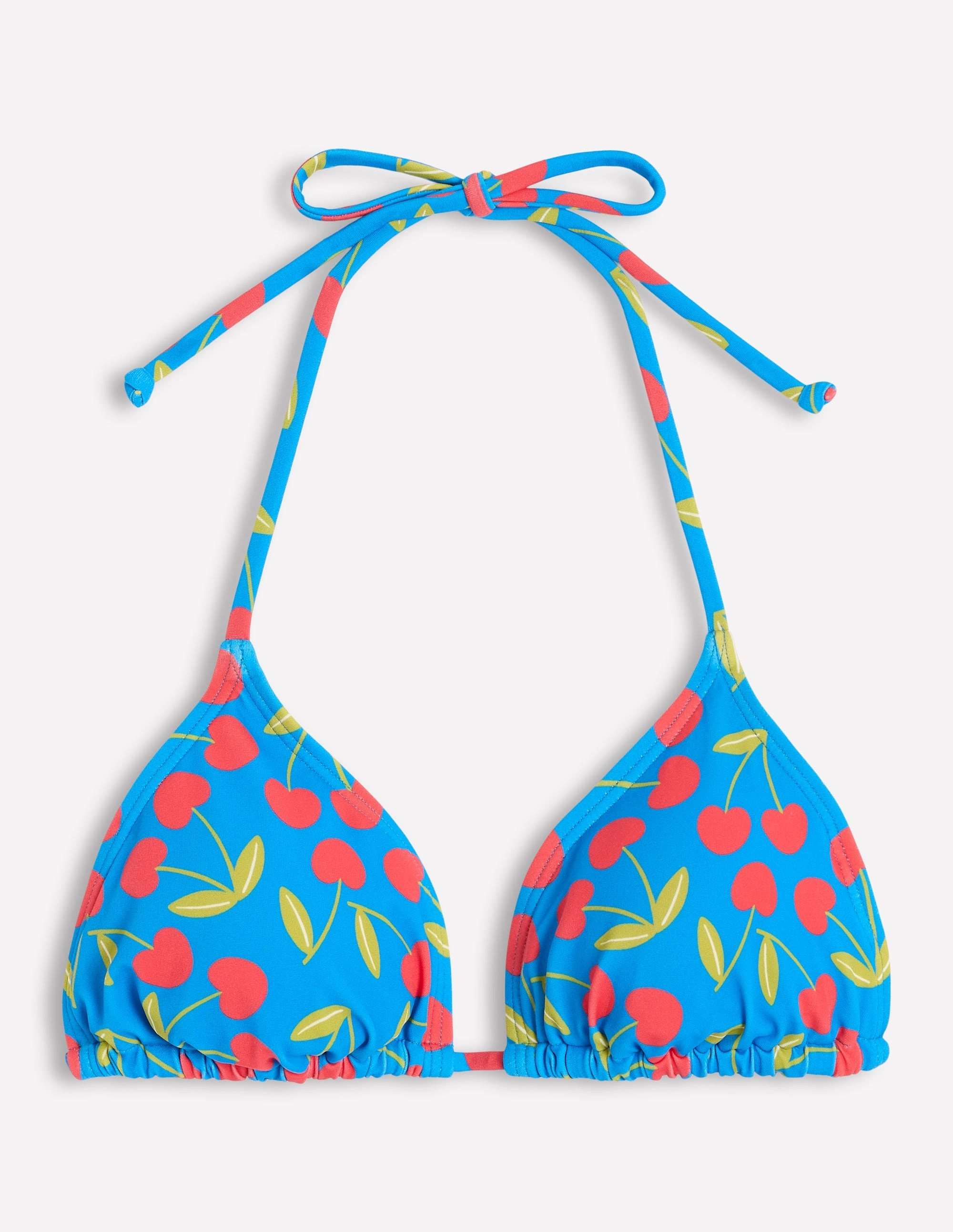 Relaxing Moments Ocean-Inspired Symi String Bikini Top-Gallery Blue, Cherry Scatter