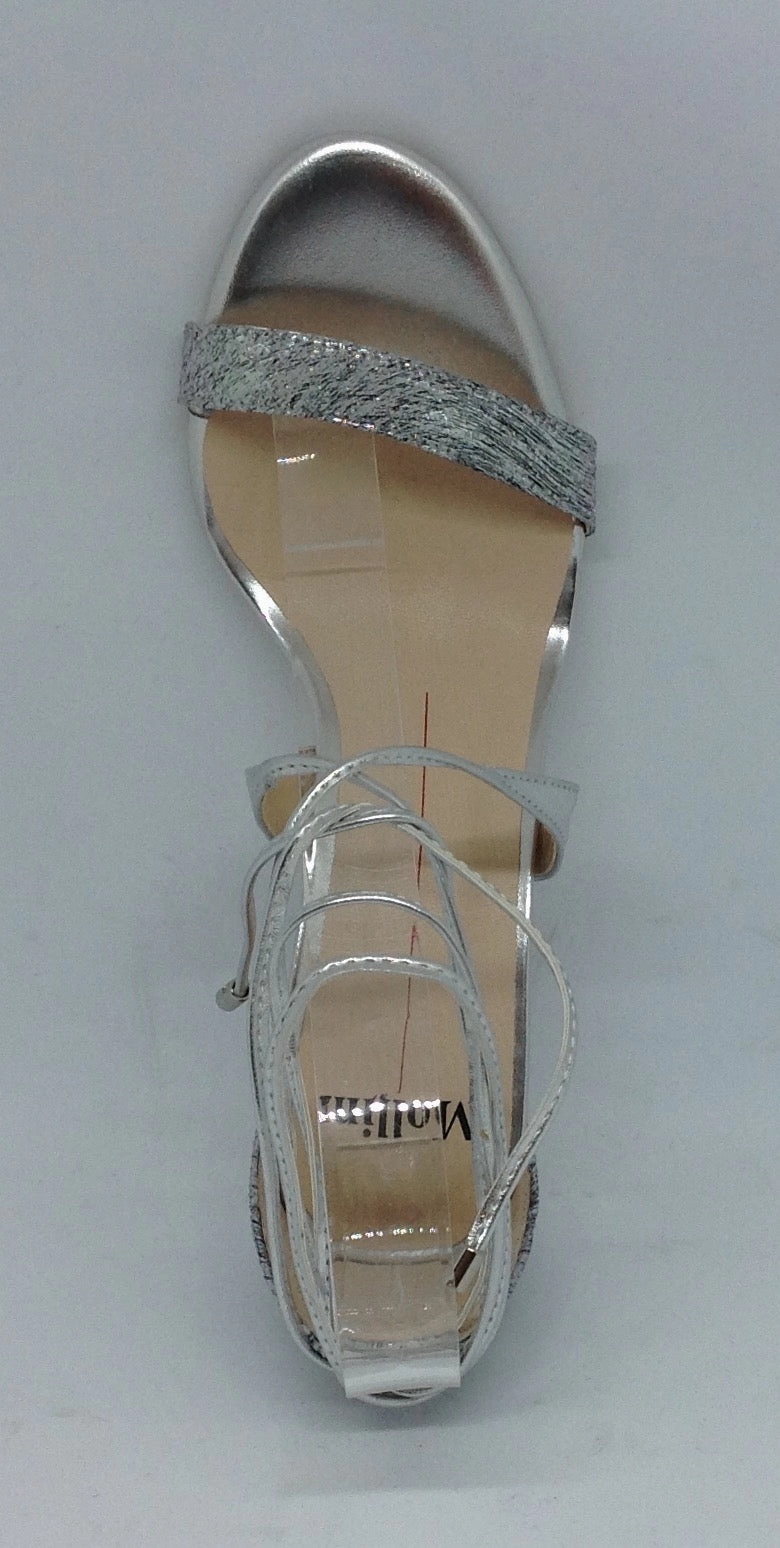 Mollini Carry Silver Snake Heel