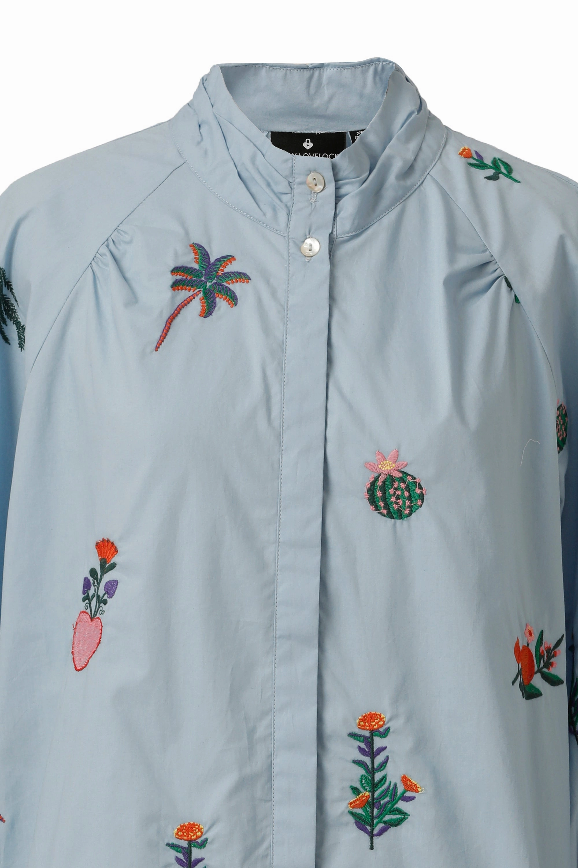 Mona Top in Chambray Blue Regular Fit