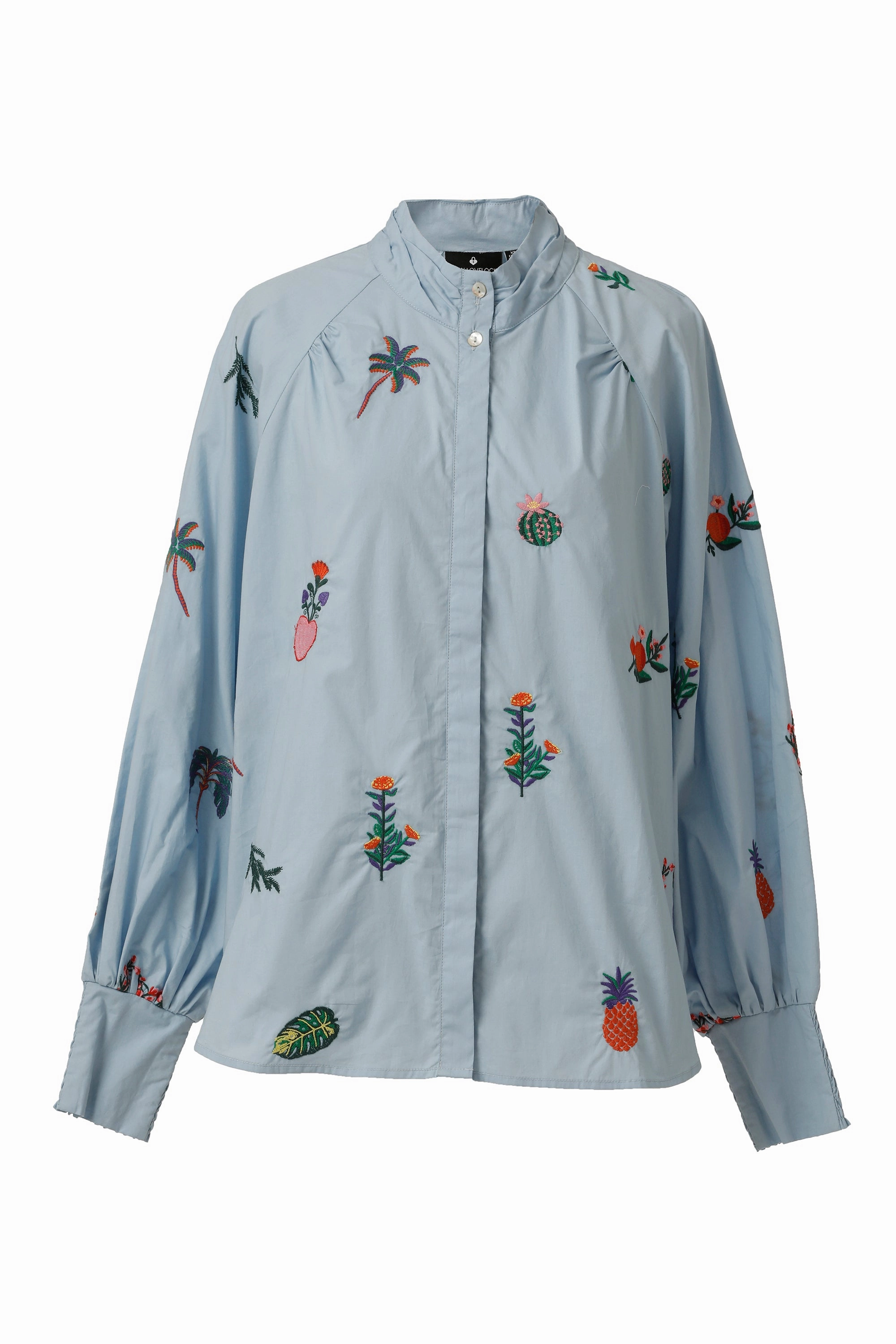 Mona Top in Chambray Blue FlexibleElasticatedEdging