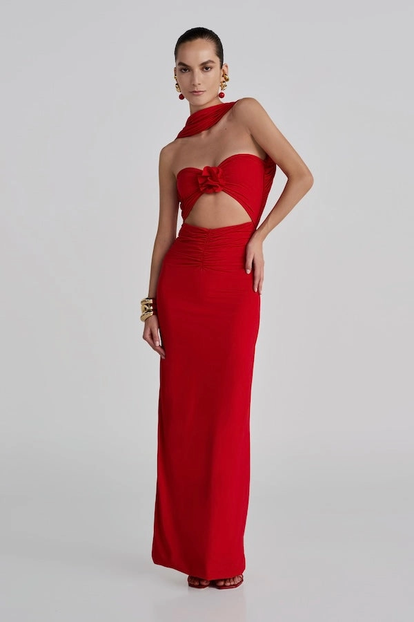 urban vibe Mullet Maxi Dress Red