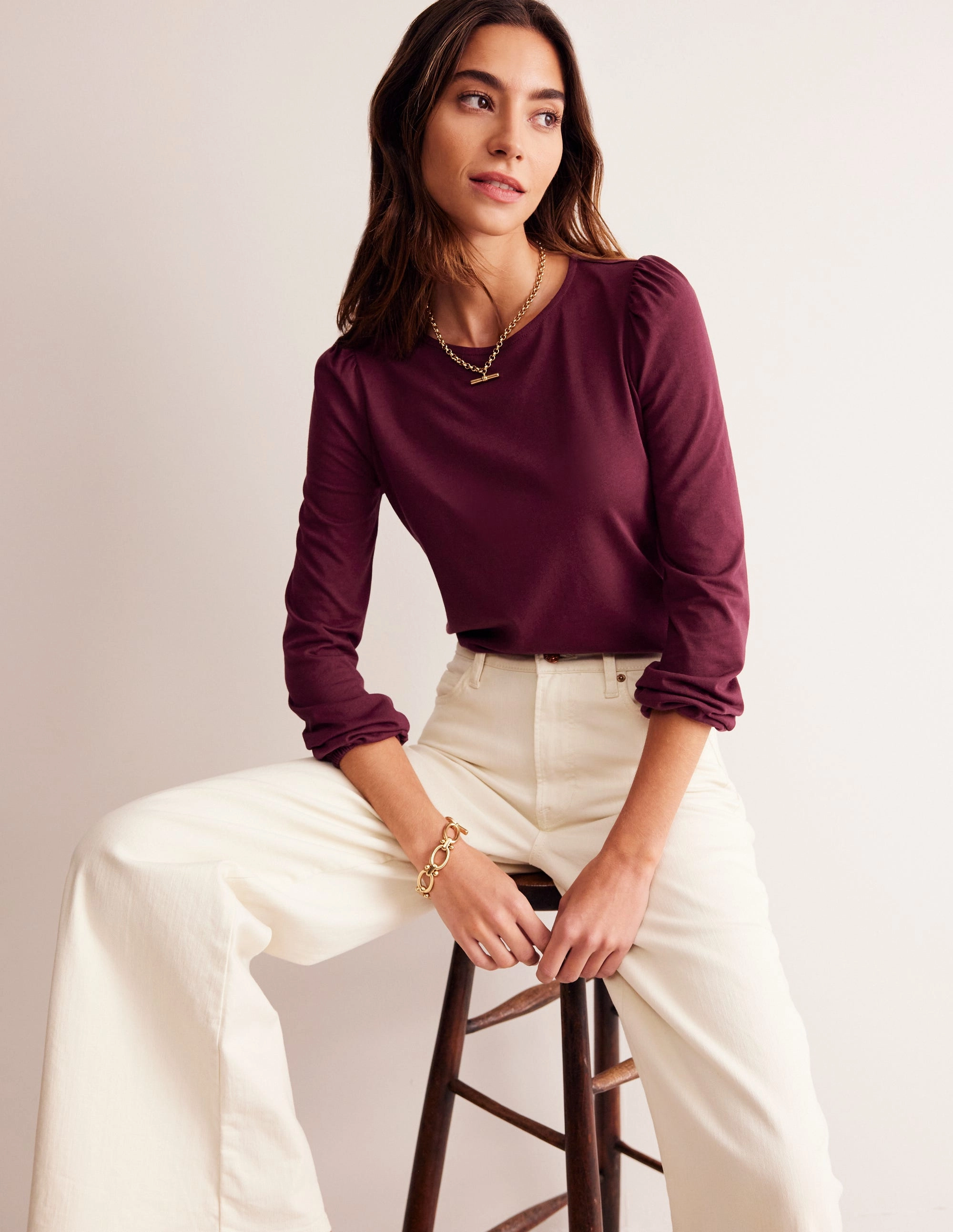 Classic Tank Sustainable Production Certified Supersoft Long Sleeve Top-Deep Wisteria