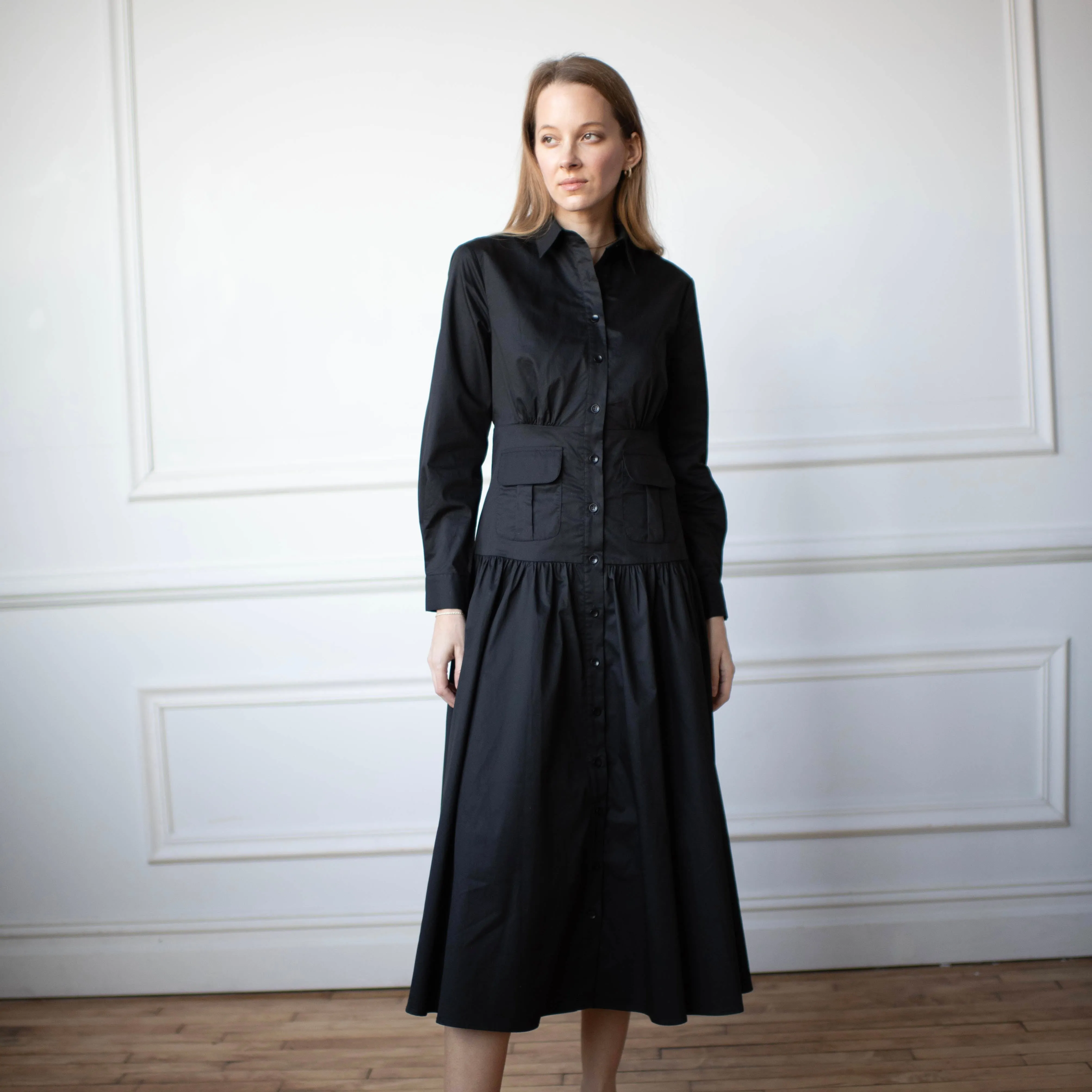 Mimi Dress | Black [Final Sale] Elegance Glow Compact Fit