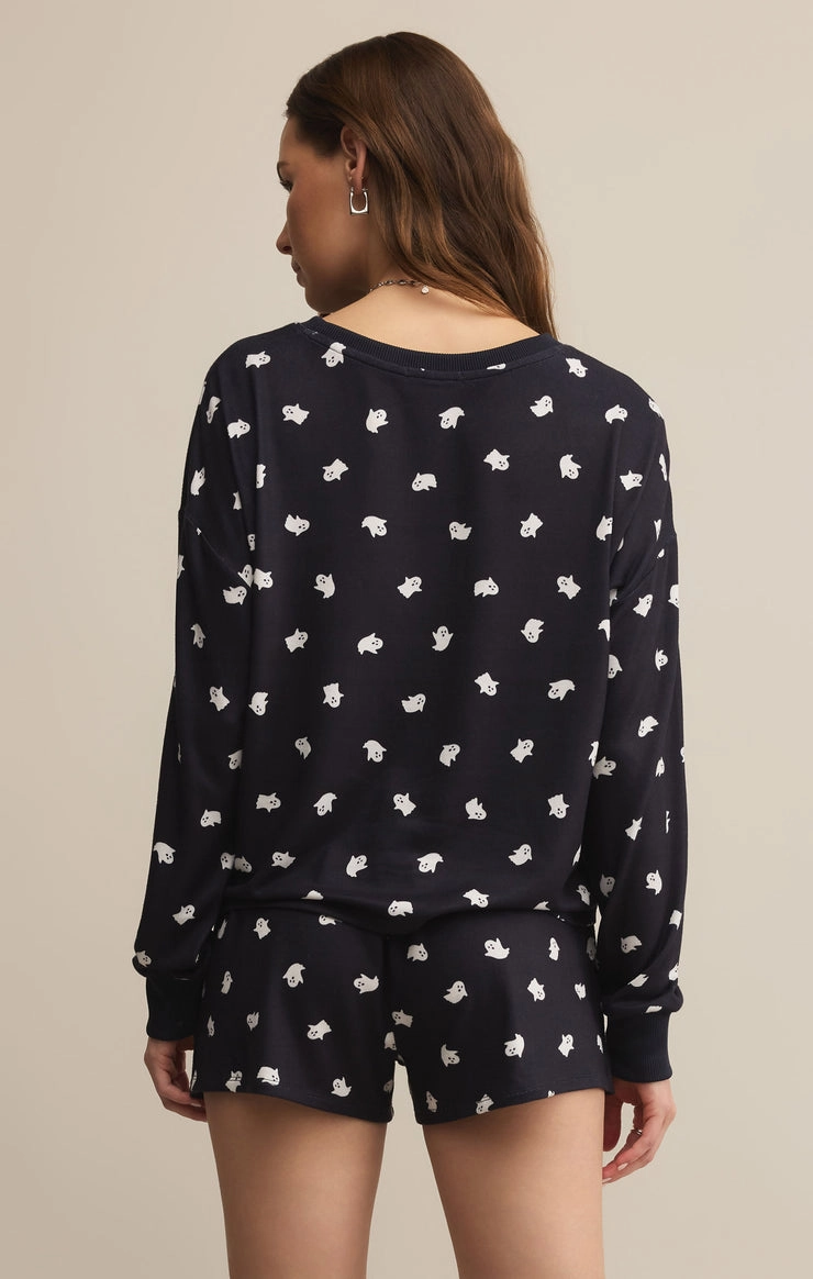 OdorControl Technology Comfortable Design Regan Ghost Top in Black Sand