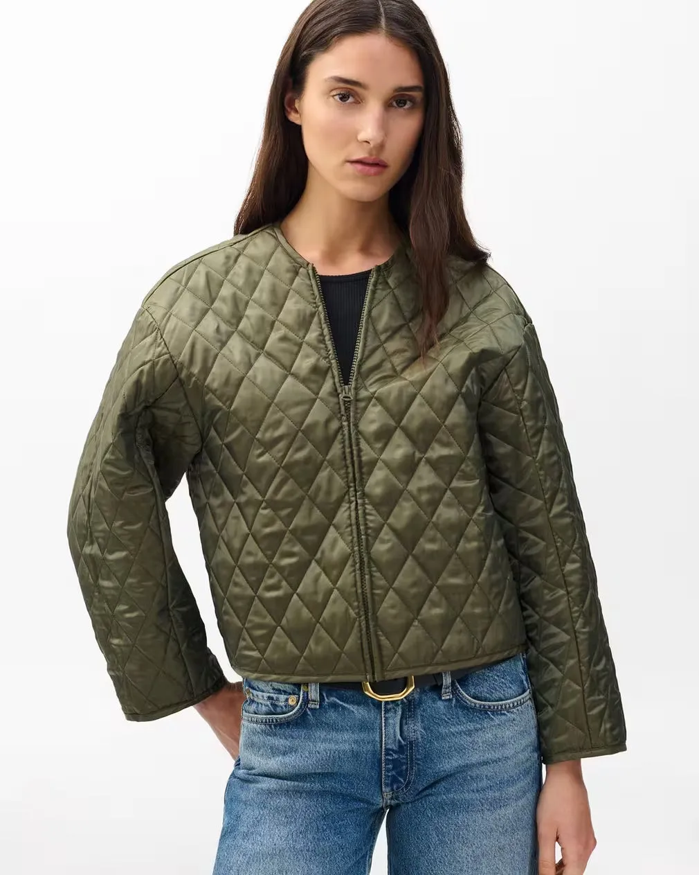 Nonie 2-In-1 Cotton Jacket Olive Adaptive Temperature Control