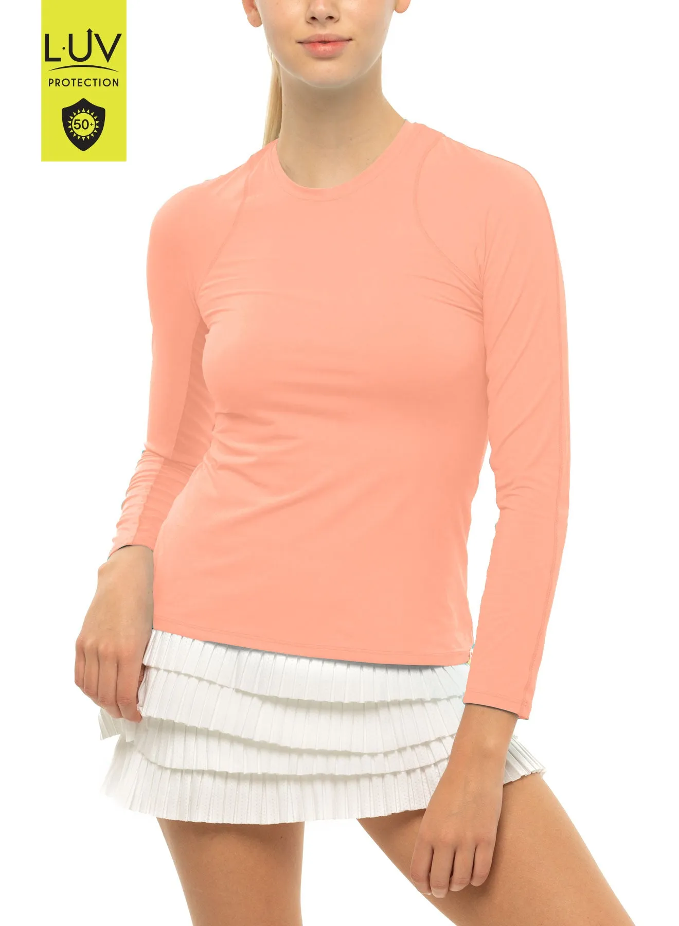 Breeze Long Sleeve Crew Layered Neckline