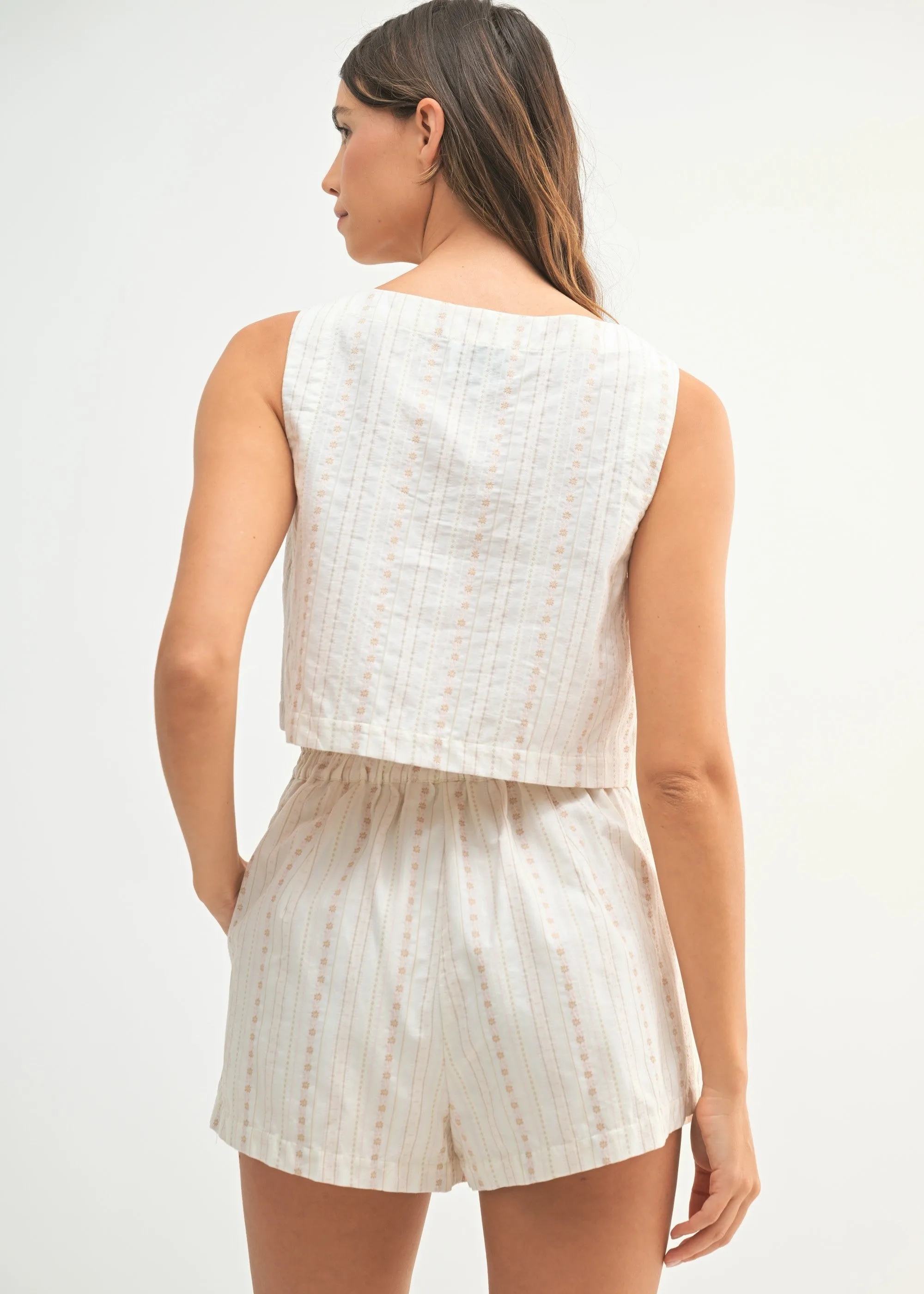 AMELIA FLORAL CROP TOP MultiDirectionalStretch