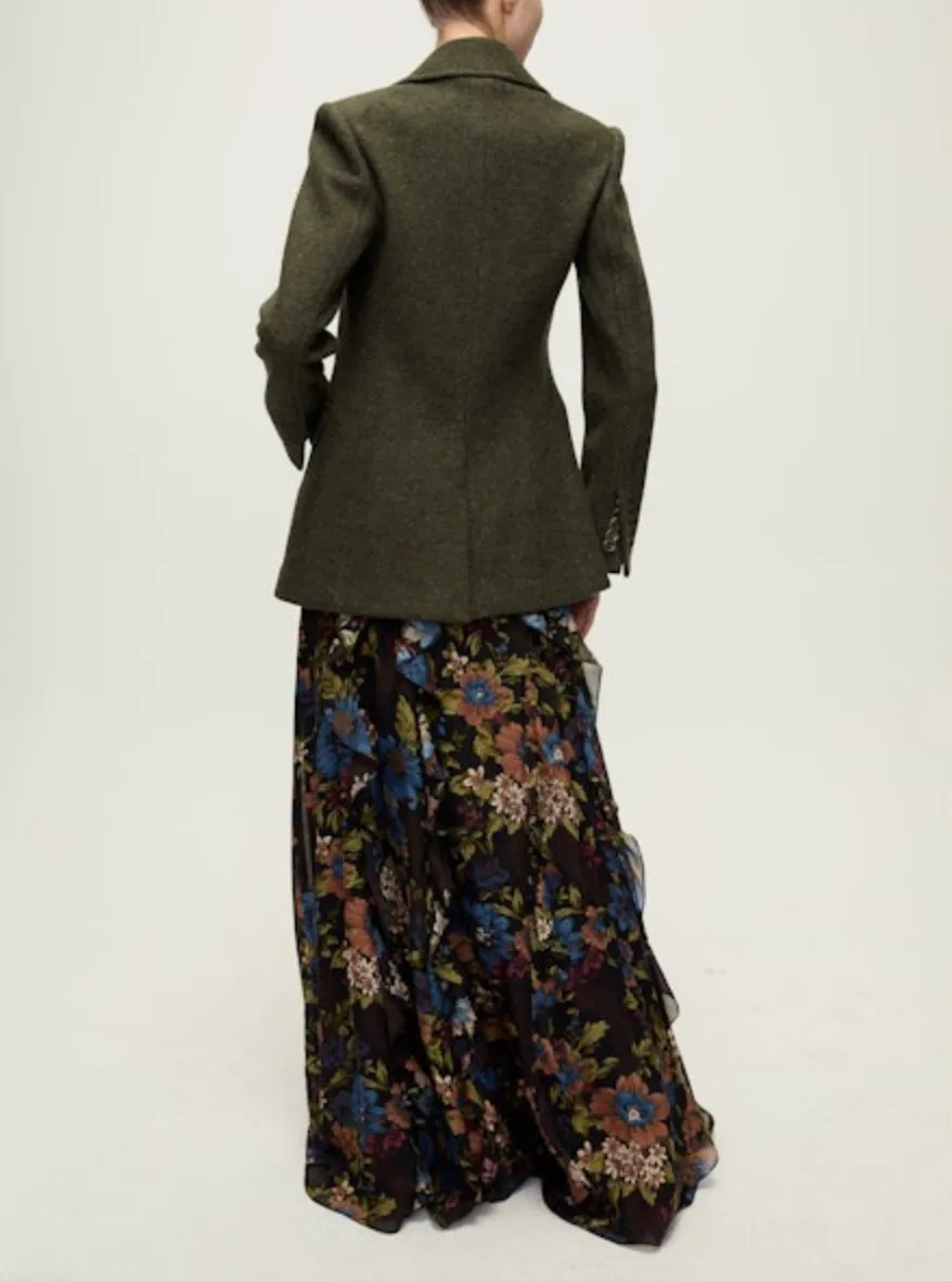 Heavy Duty Duran Wool Coat Cypress