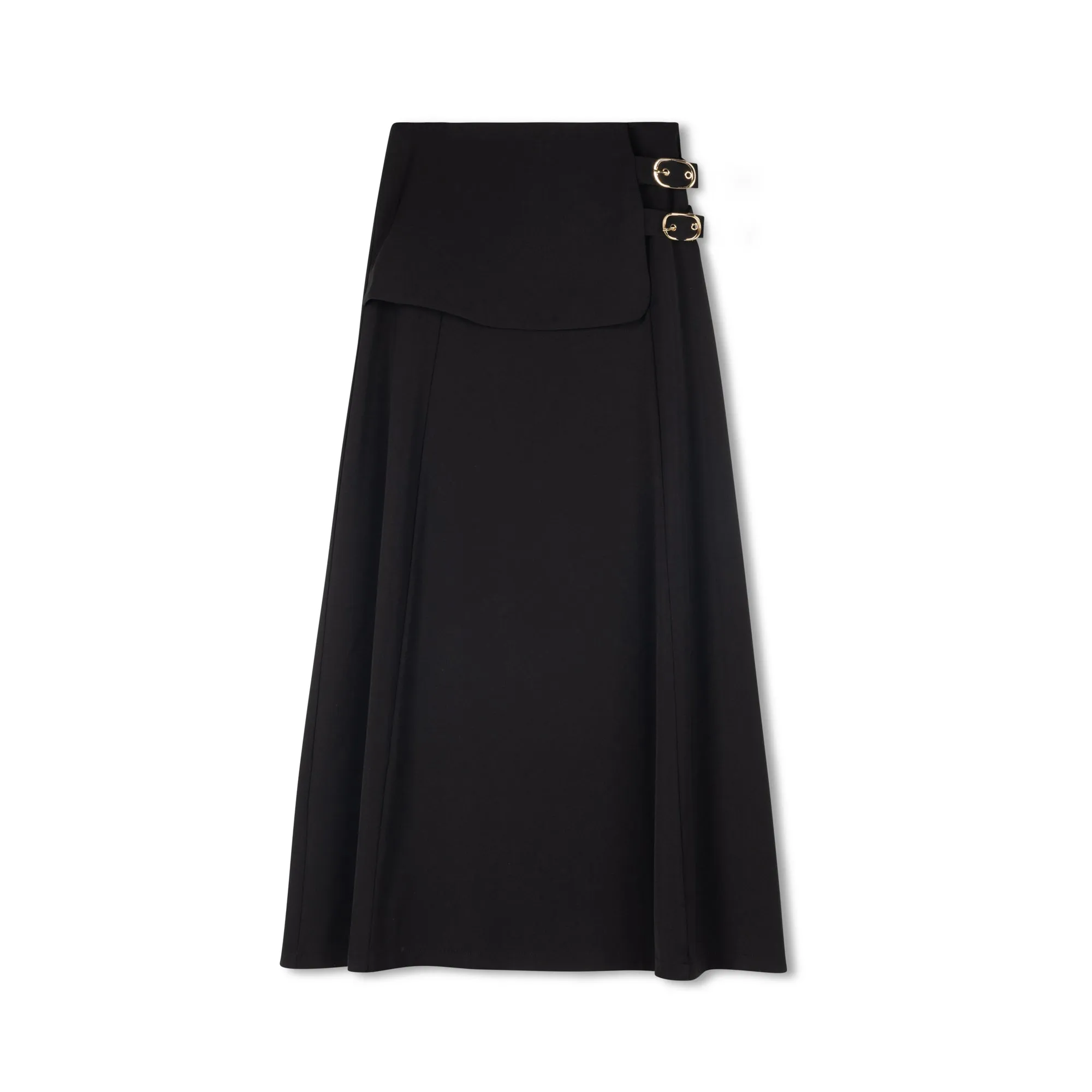 Avril Maxi Skirt | Black Slim Look Fit