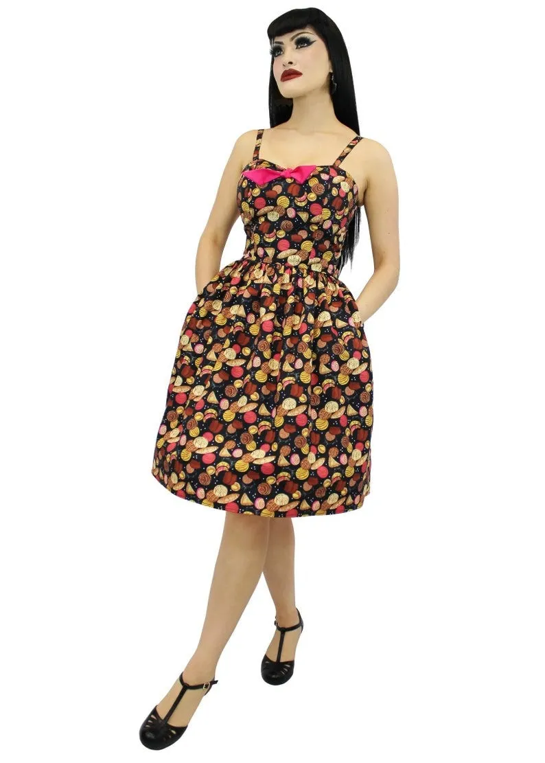 Chilly Comfort Wear Pan Dulce Dress With Adjustable Straps XS-3XL