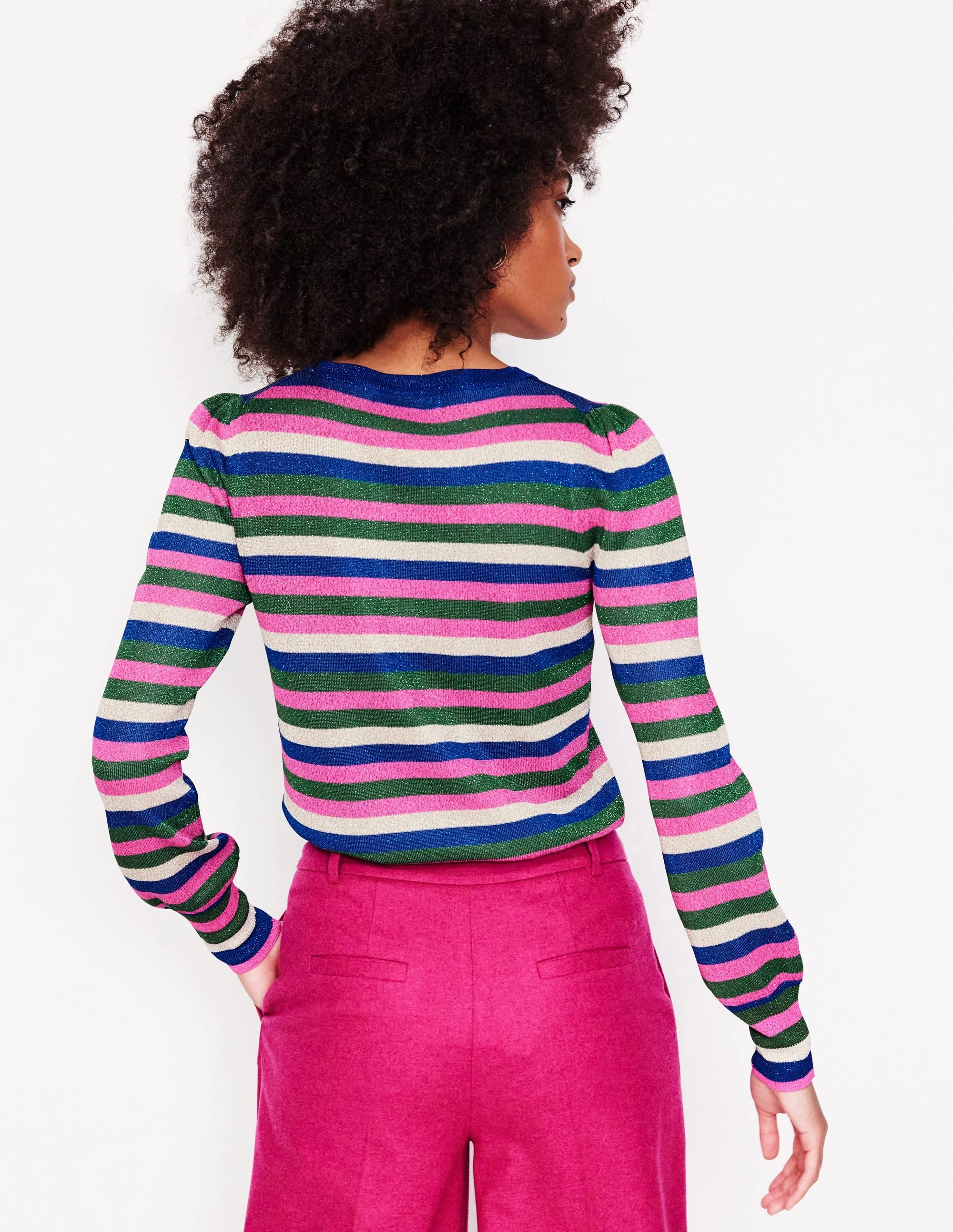 Party Stripe Jumper-Multi Stripe Classic Pick