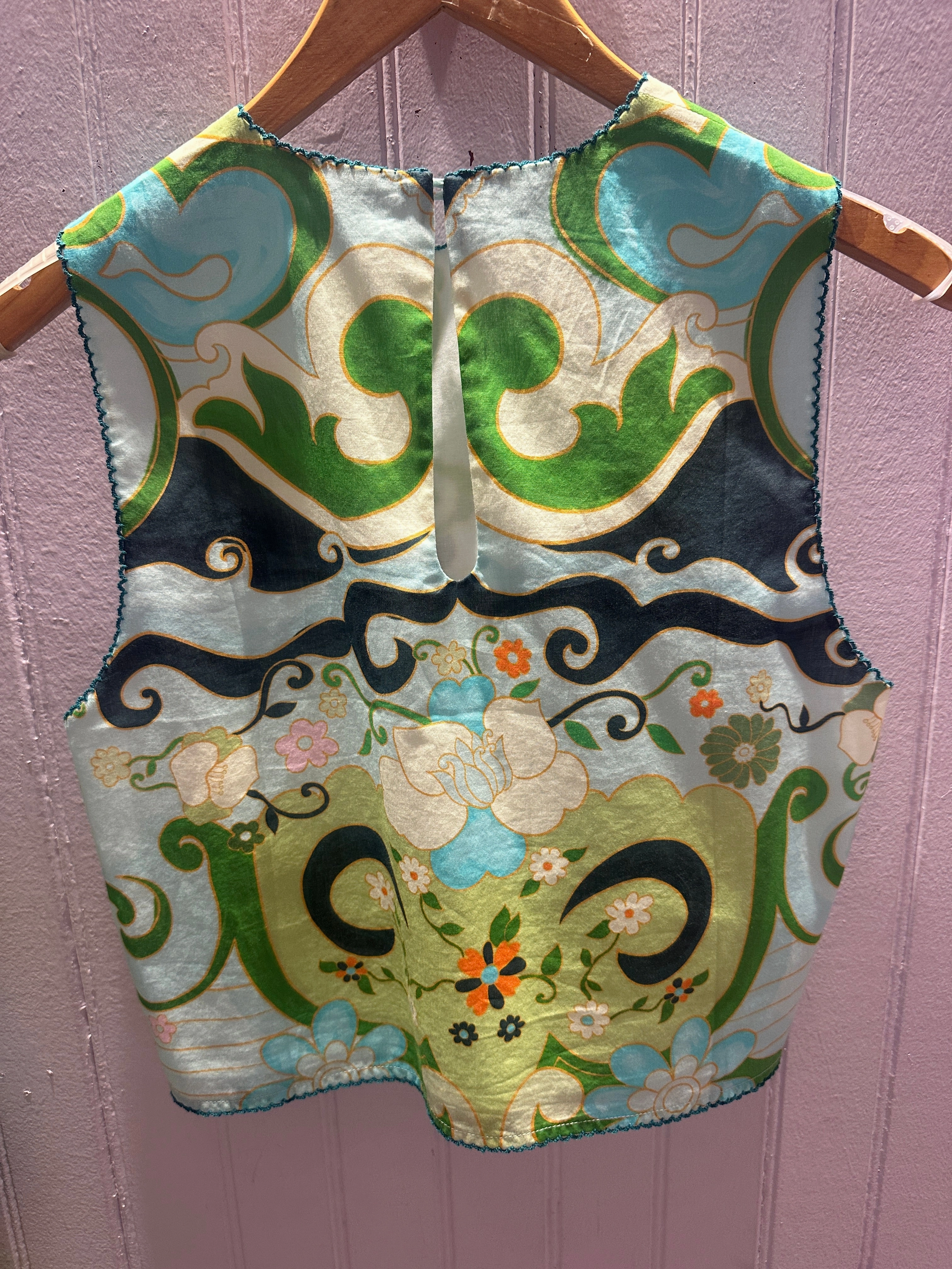 Pasca Top in Anona Taped Neckline