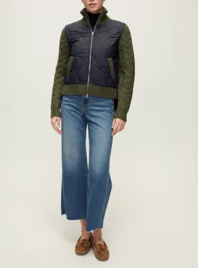 Weatherproof Seams Patra Mixed Media Jacket Navy/Army Melange