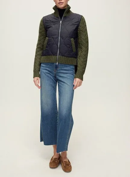 Weatherproof Seams Patra Mixed Media Jacket Navy/Army Melange