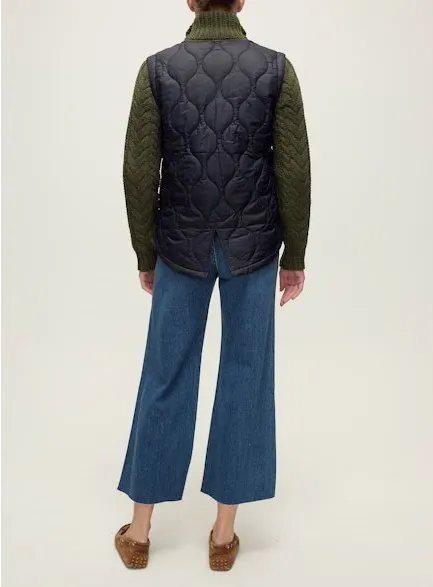 Active Use Patra Mixed Media Jacket Navy/Army Melange