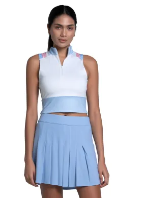 RelaxedFit Breathable Ventilation Edge Cut Crop Tank