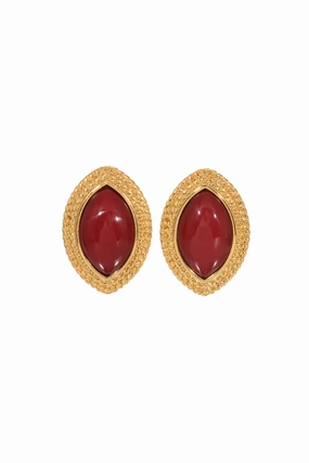 Chic Tone Coastal Chic Wine Earrings