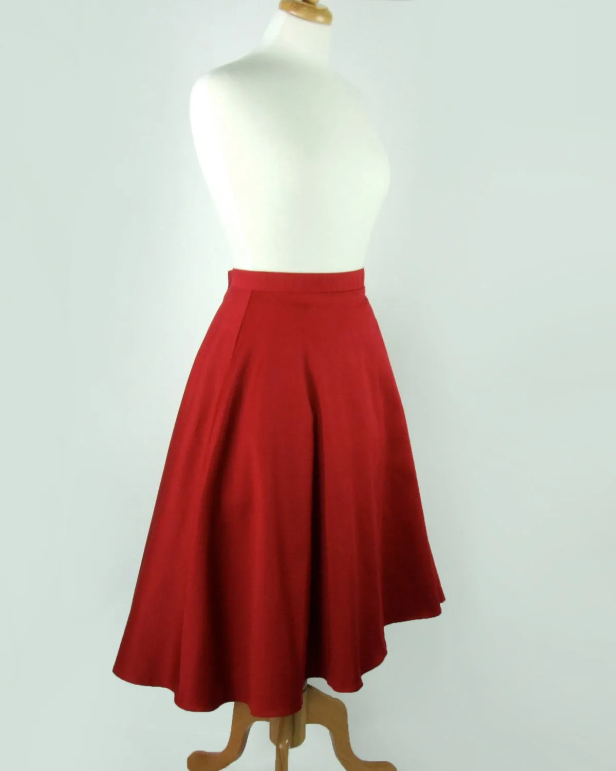 Rockabilly Red Full  Circle  Skirt #FS-R536 Style Innovation