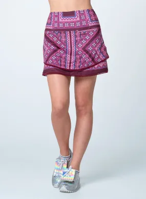 Flatlock Seams Positano Skort 15.5"