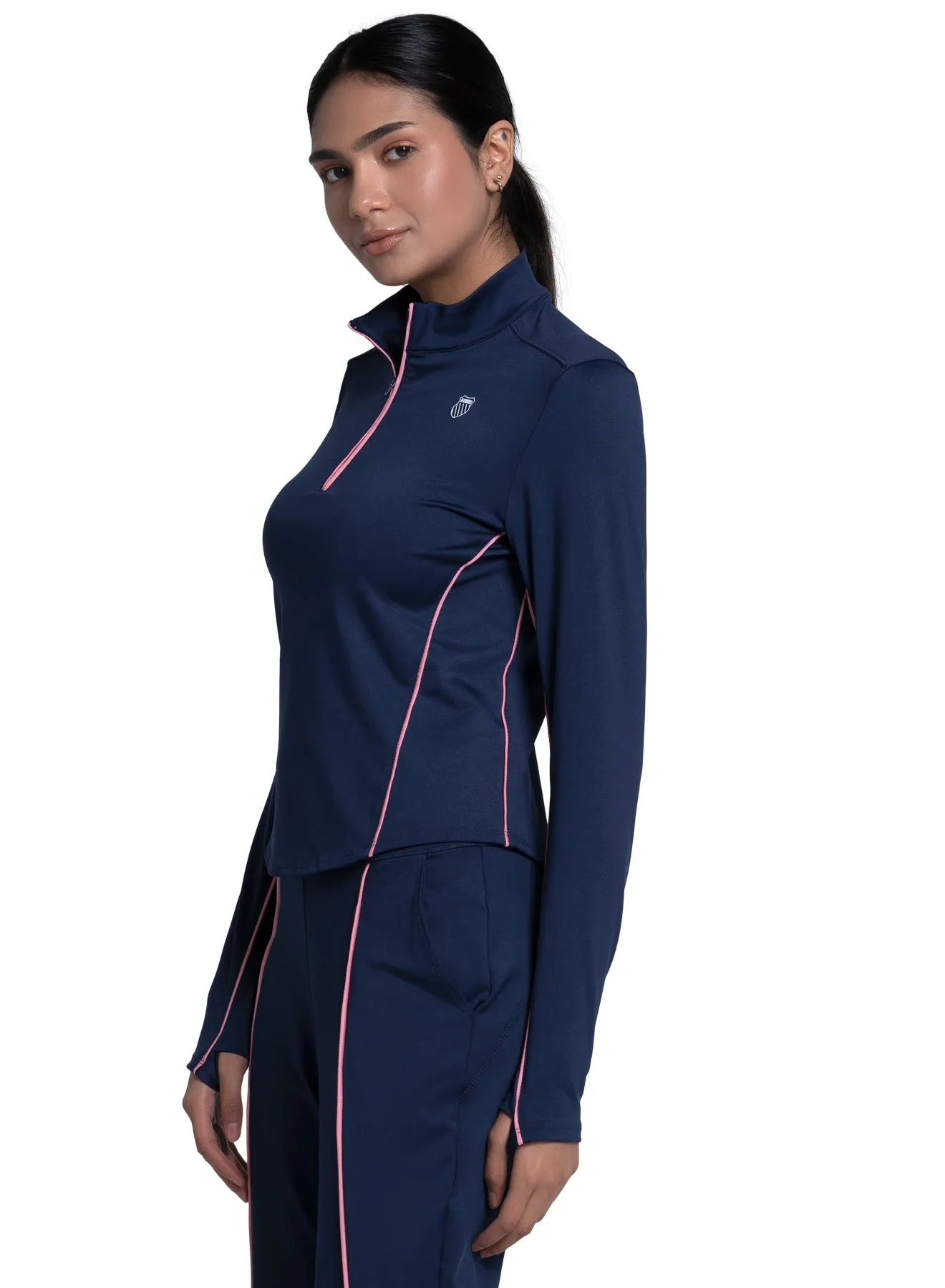 Edge 1/4 Zip Long Sleeve Wrinkle Resistant Texture