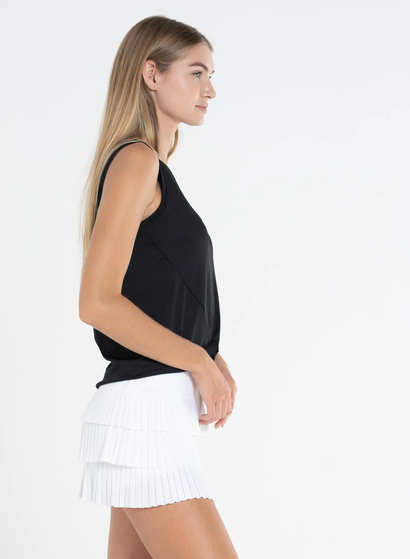 Stretch Fit Top Twist Front Tank