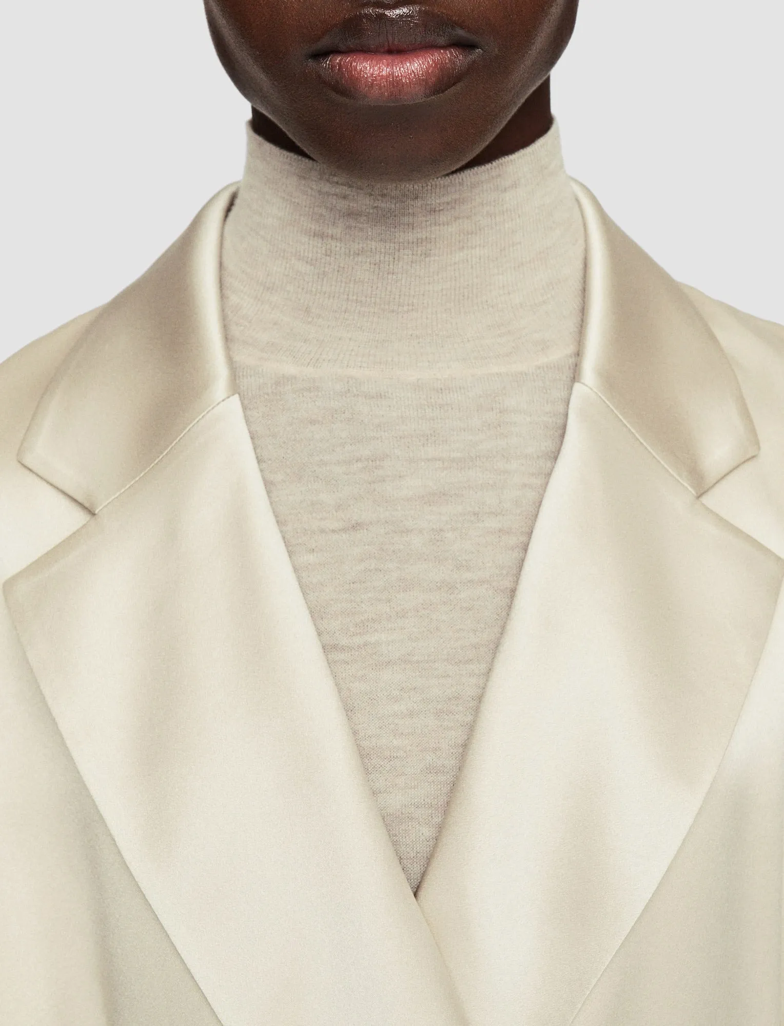 Printed Joubert Silk Satin Jacket