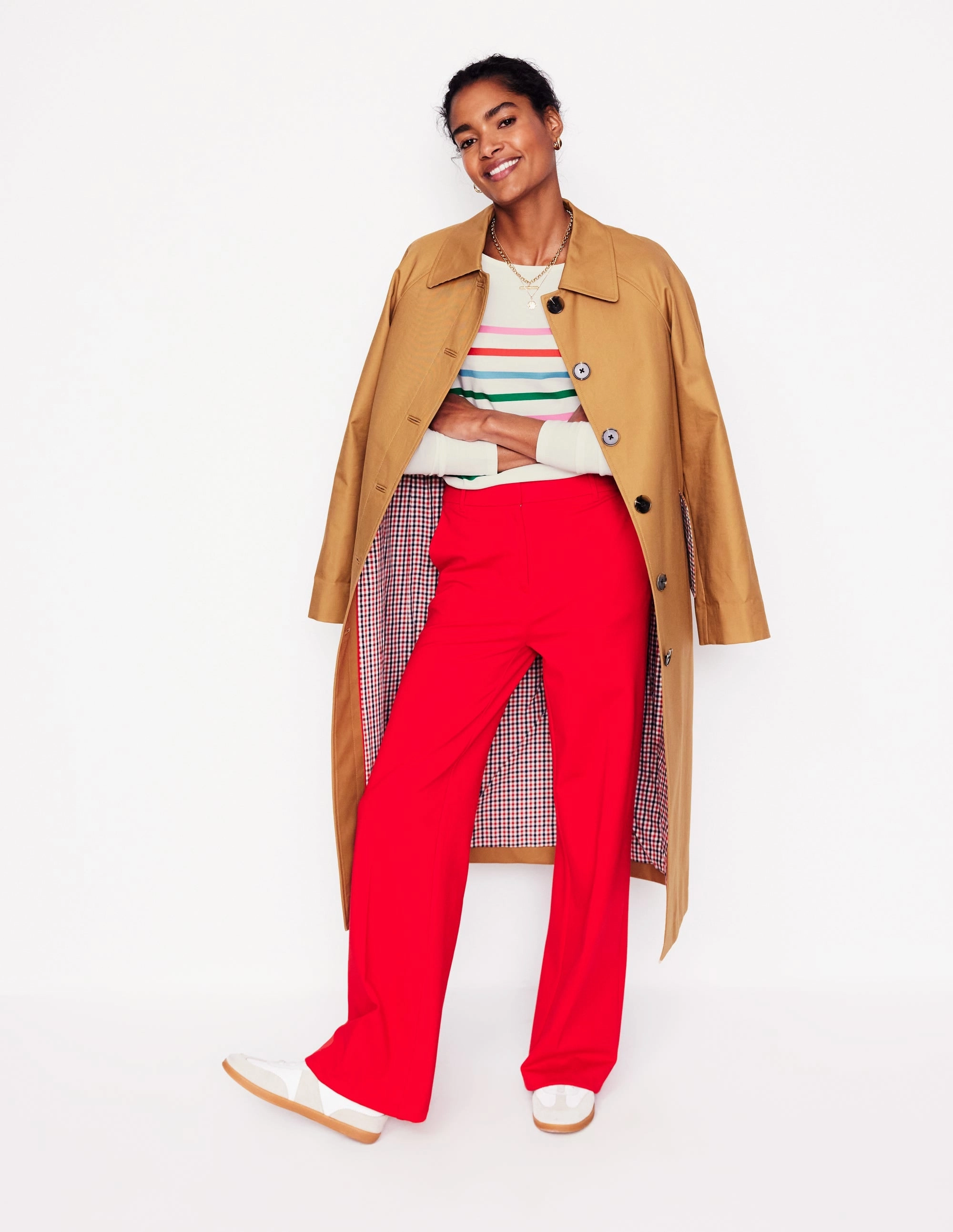 Ella Long Sleeve Breton-Ivory, Multi Placement Durable Reinforced Hem Non Restrictive Mobility