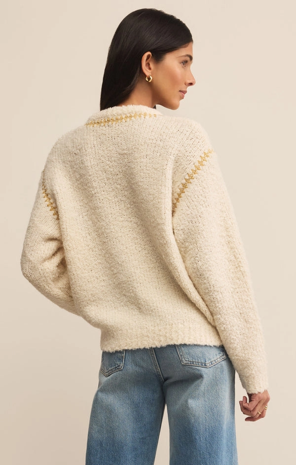 Antistatic PolishedFinish Romnie Sweater in Crystal