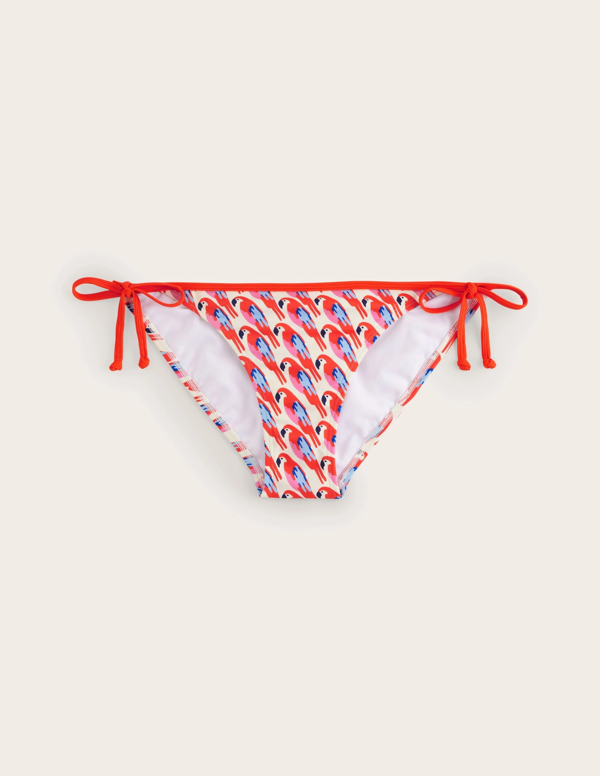 Vacation Time Symi String Bikini Bottoms-Multi, Tropical Parrot