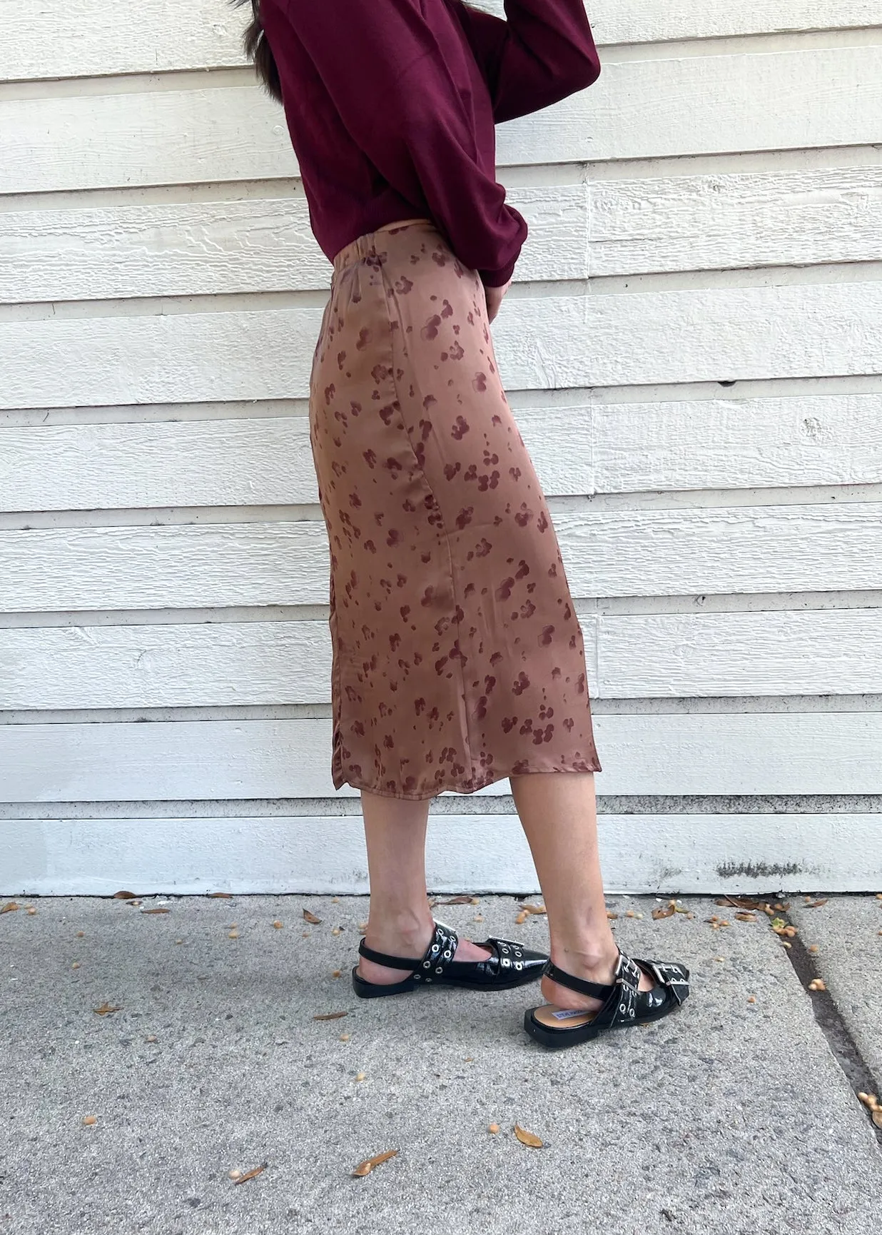 Opaque Lining QUINN MIDI SKIRT