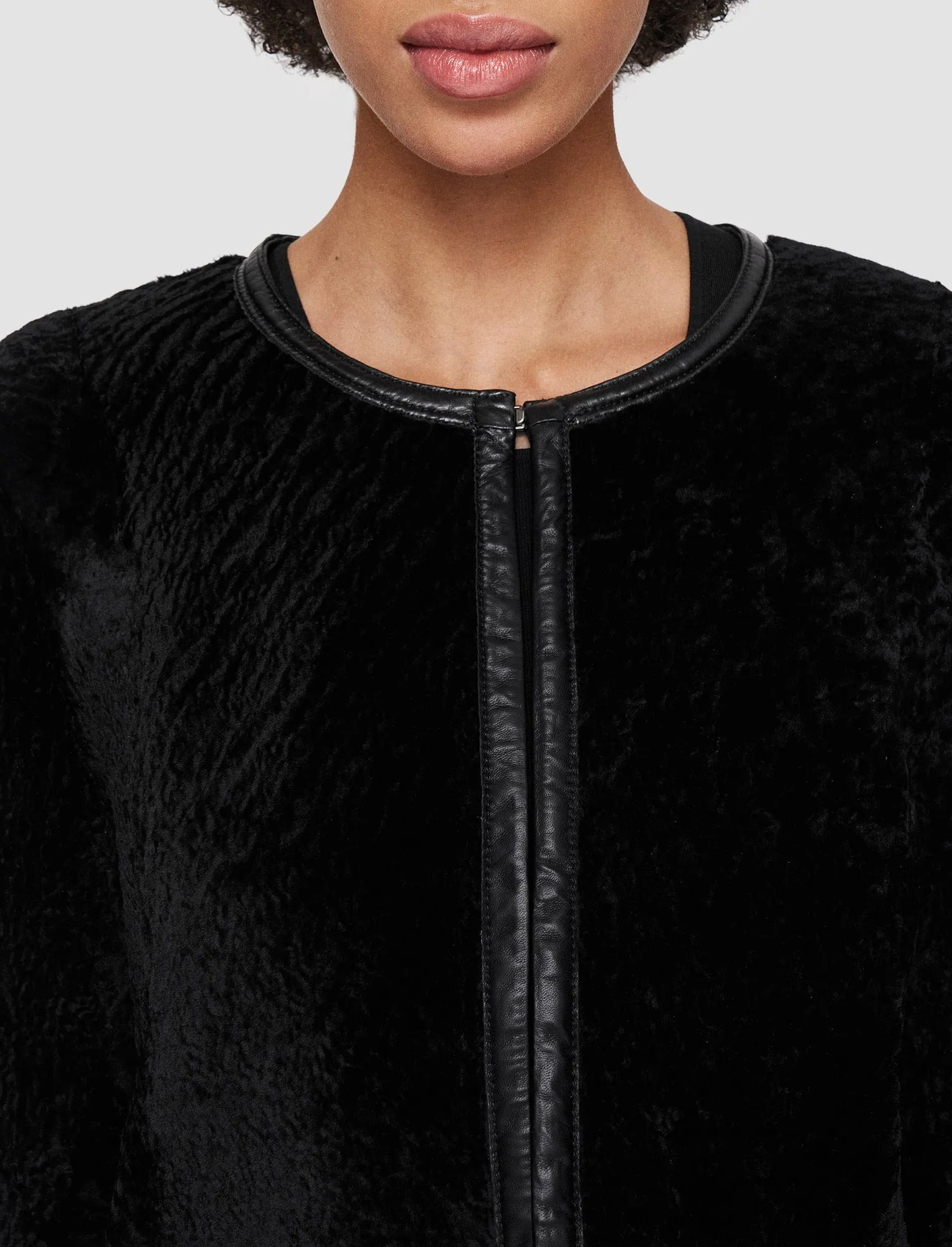 Maurice Embossed Shearling Jacket Container