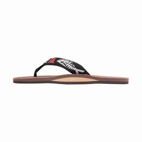 RAINBOW 301AHPFSM/BRSV HEMP FISH PATTERN STRAP MN'S (Medium) Brown Silver Nylon Strap Sandals