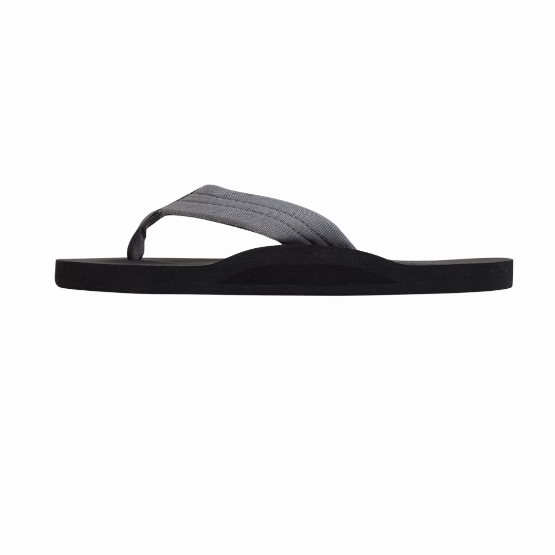 RAINBOW 301ASTPSM/GREY THE CLOUD MN'S (Medium) Black/Grey Leather Strap Sandals