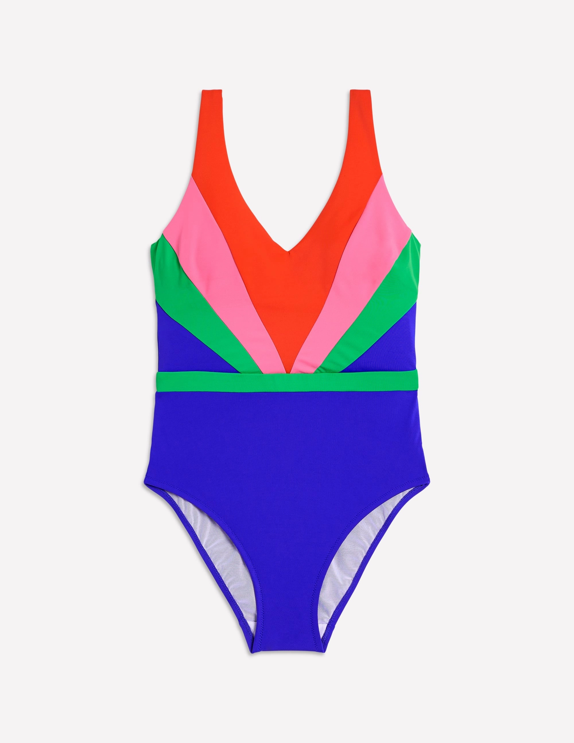 Versatile-Wear Syros V Neck Swimsuit-Multi Colourblock