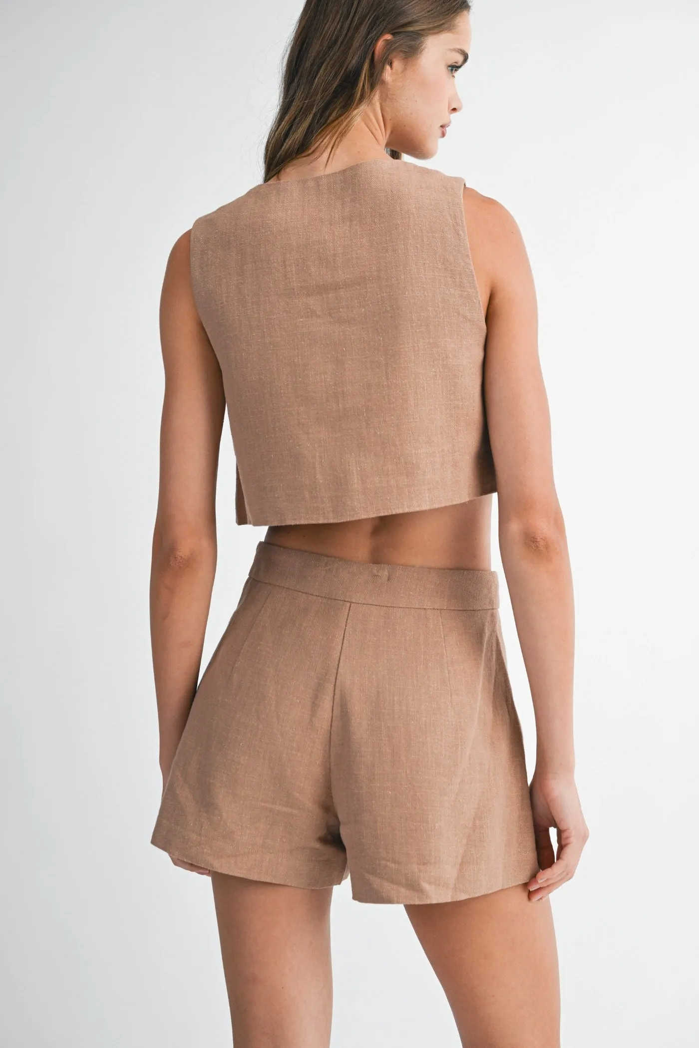 WaterRepellent Finish MARISSA SLEEVELESS CROP TOP