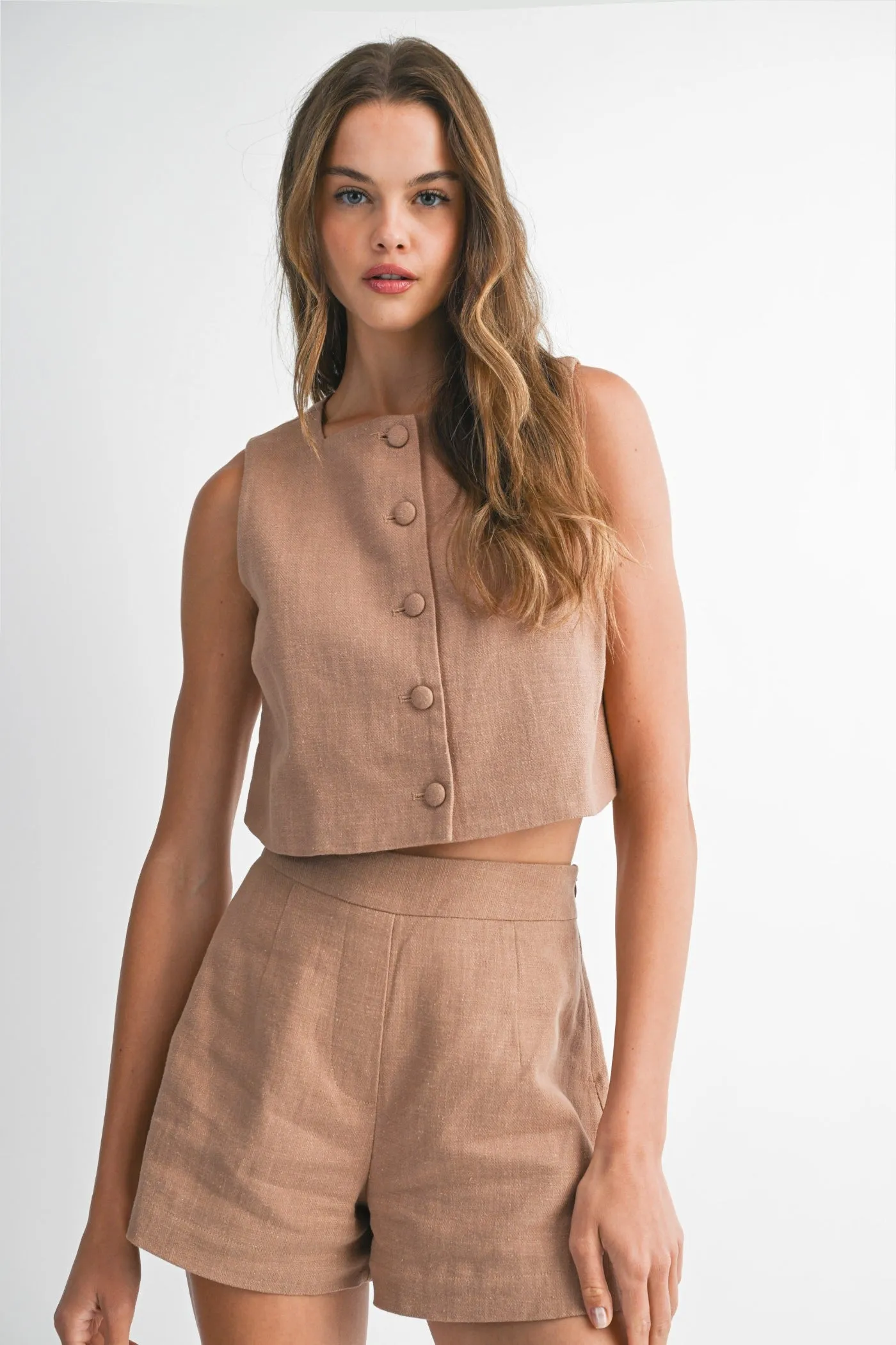 Durable Reinforced Shoulders MARISSA SLEEVELESS CROP TOP