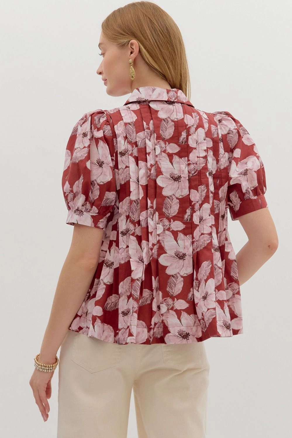 Flexible Ribbing Take Your Pick Top in Merlot