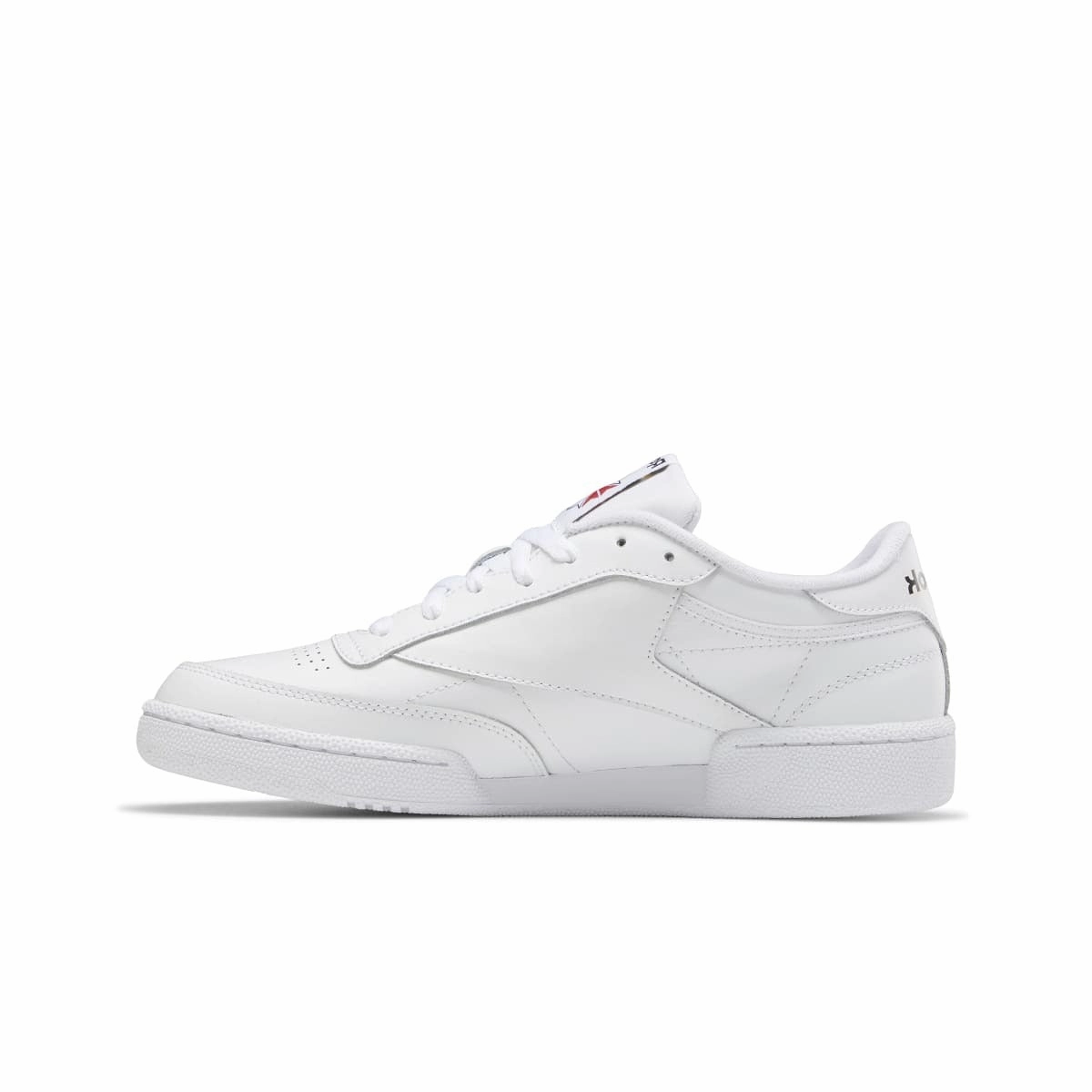 REEBOK 100009940 (GZ1605) CLUB C 85 MN'S (Medium) White/White/Black Leather Lifestyle Shoes